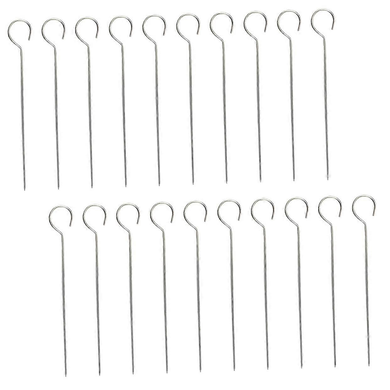 Stainless Steel Goose Needle Electric Air Grill Fryer Rack Skewer Set for Cooking and Grilling, 8-Inch Size
