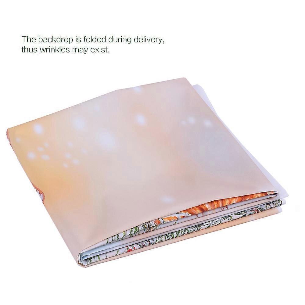 Andoer 1.5 * 2m Photography Background Backdrop Digital Printing Christmas Wooden Floor Pattern for Photo Studio