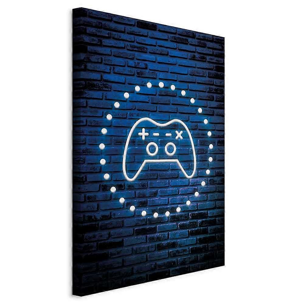 Leinwandbild - Neon-Spielpad