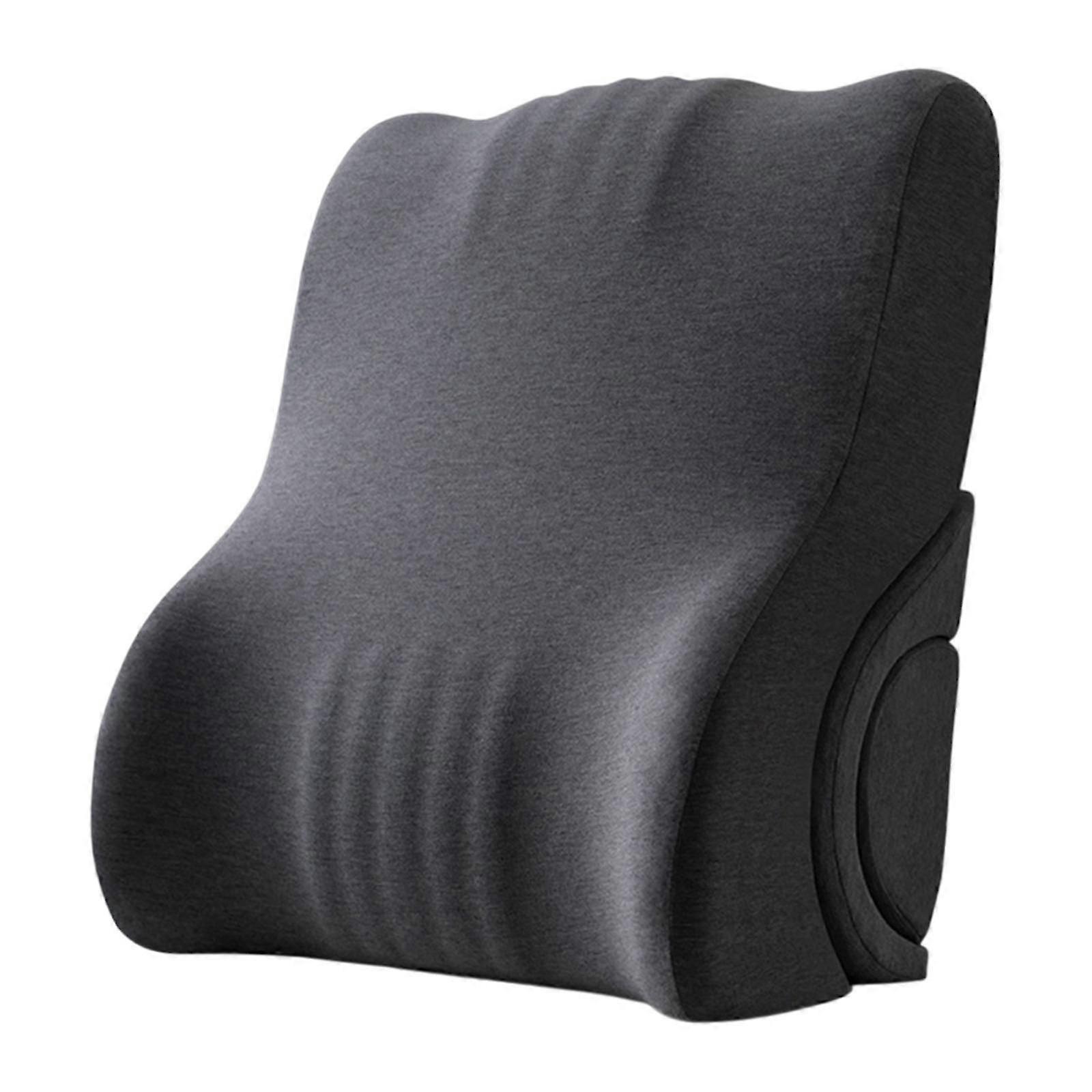 Backrest Pillow for Comfortable Reading and Gaming While Lying or Sitting in Bed, Dark Gray