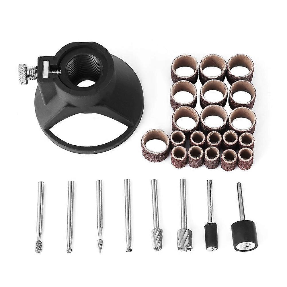 Engraving positioner equipped with sanding belt, including rotating grinding head