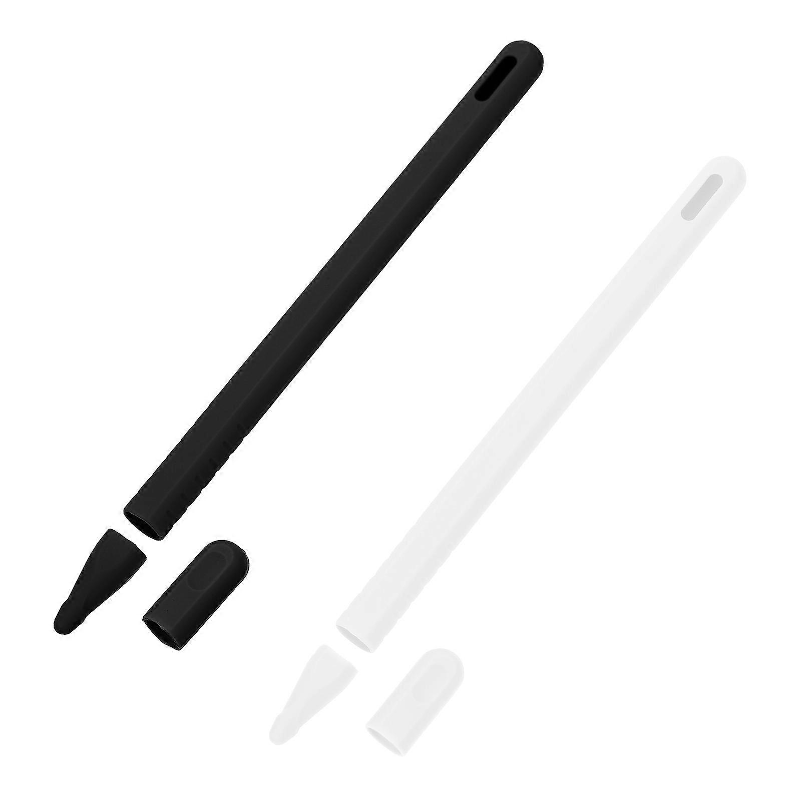 Silicone Stylus Pen Covers for Pencil 2 Protective Compatible with Delicate Design Black