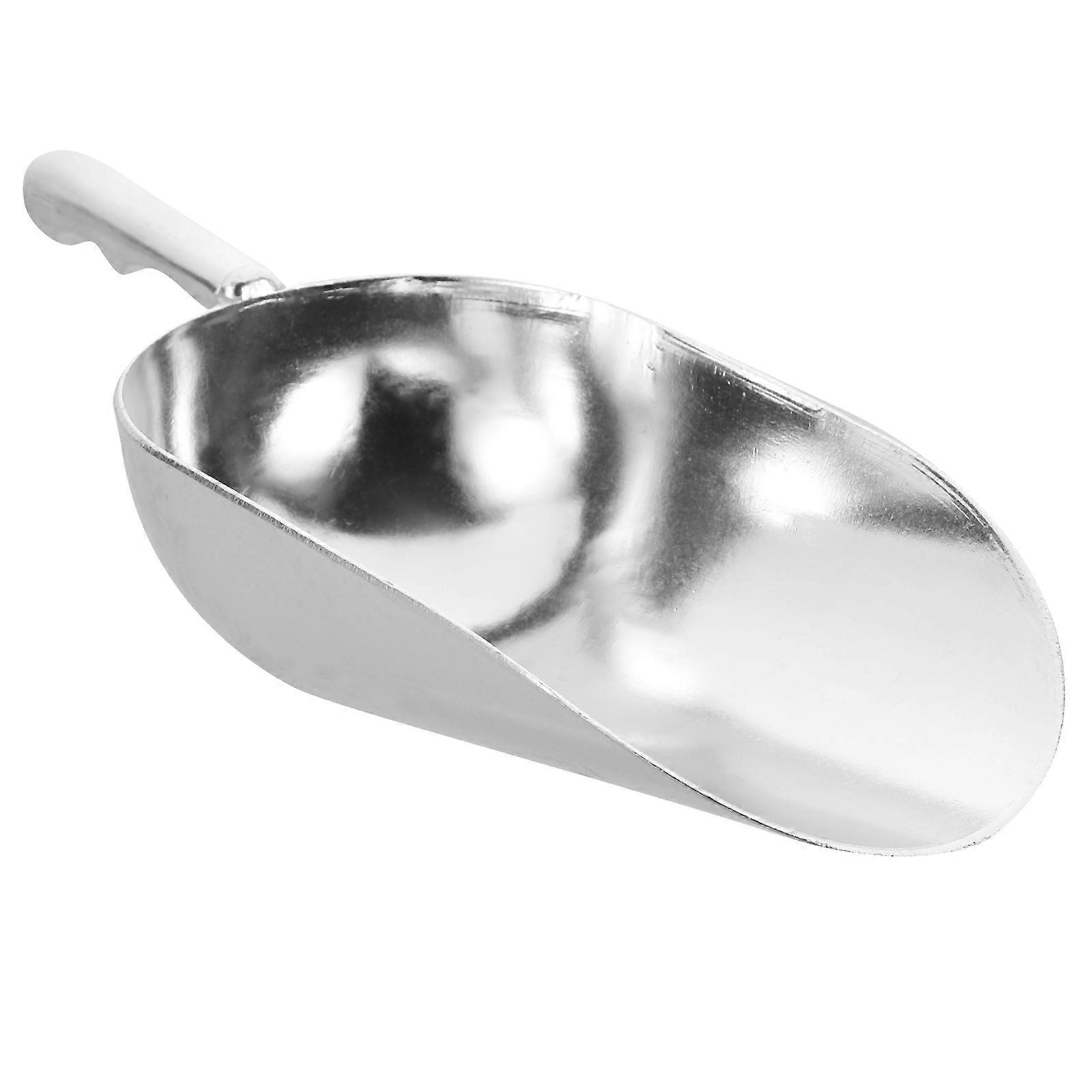 Zinc Alloy Ice Scoop   Ergonomic Food Scoop for Kitchen, Multipurpose Use, Smooth Polished Handle, Food Service Tool