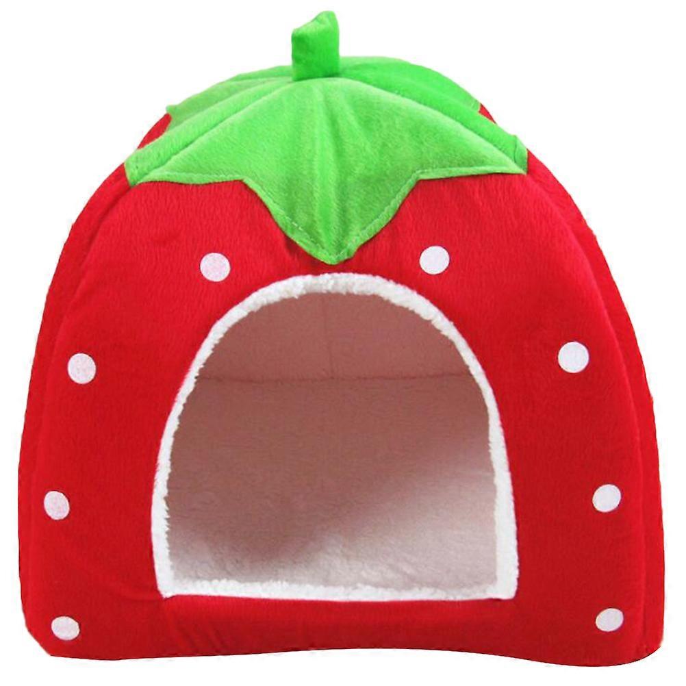 Strawberry Themed for Small Animals, Portable and Washable