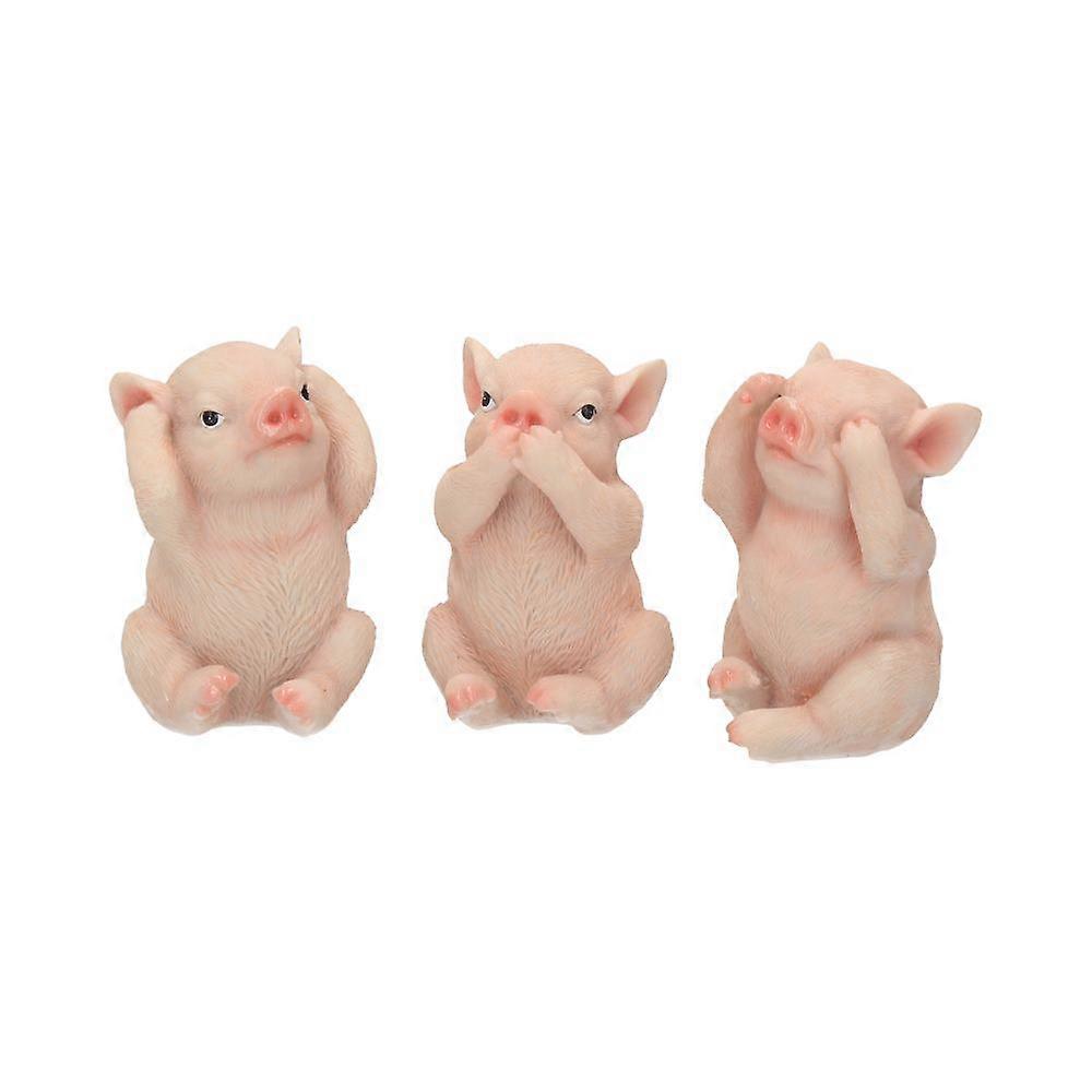 Three Wise Pig Figurines 95cm