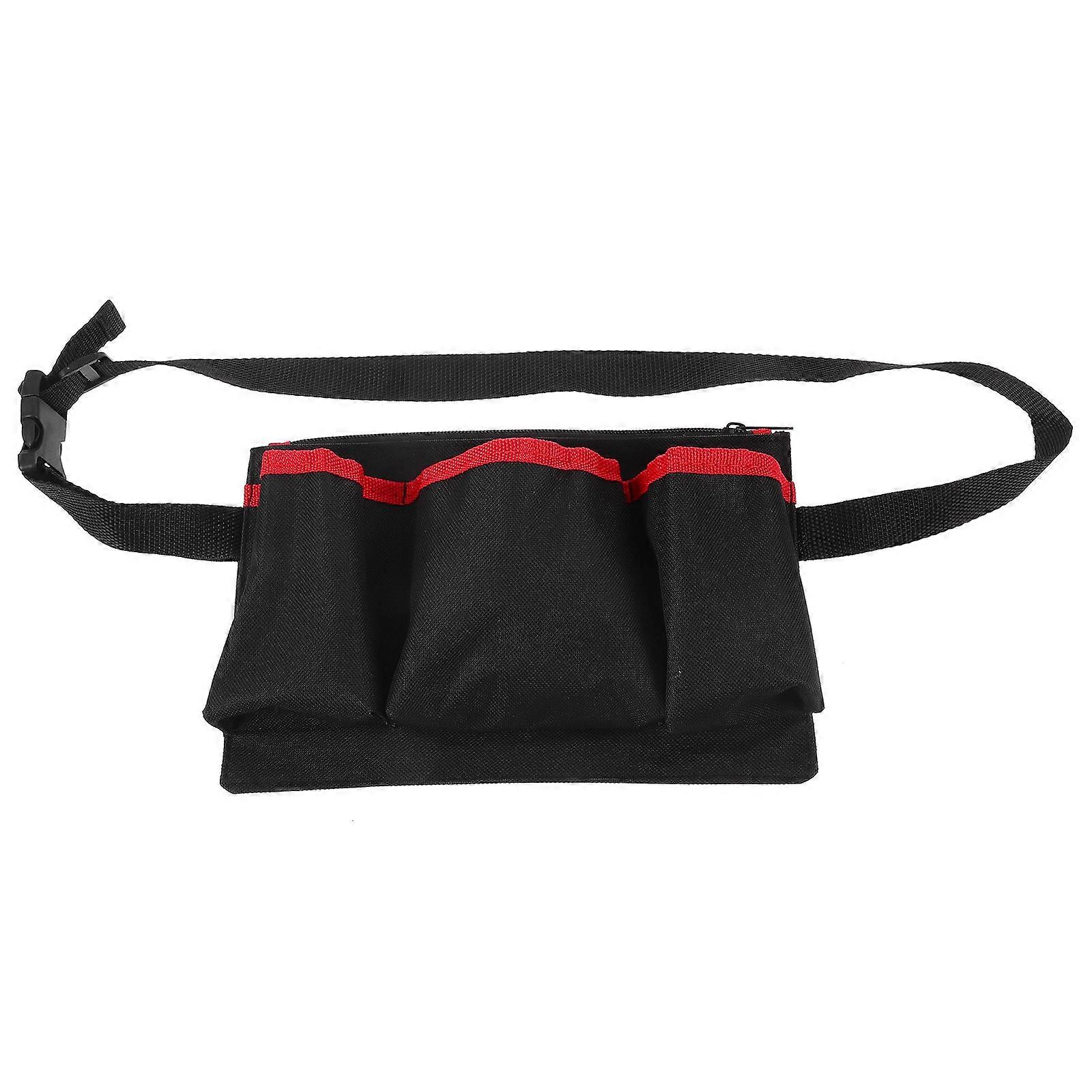Waist Carrying Bag with Belt Buckle for Massage Essential Oil Bottles – Multi Pocket Cloth Bottle Holder for Masseuses and Therapists