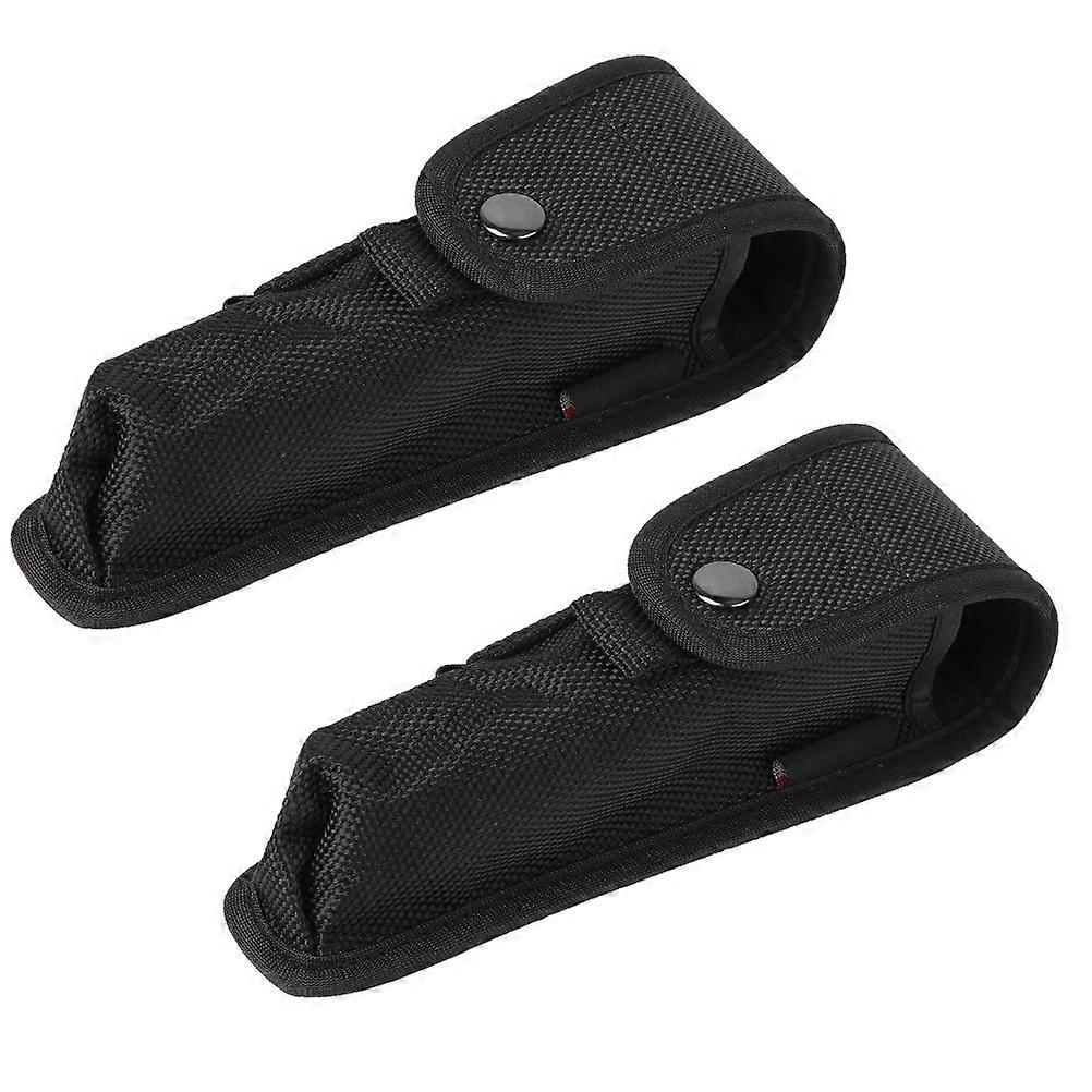 Flashlight Holder for Belt Nylon Flashlight Protector Camping 6.9×2.4×1.6in Multipurpose 2Pack