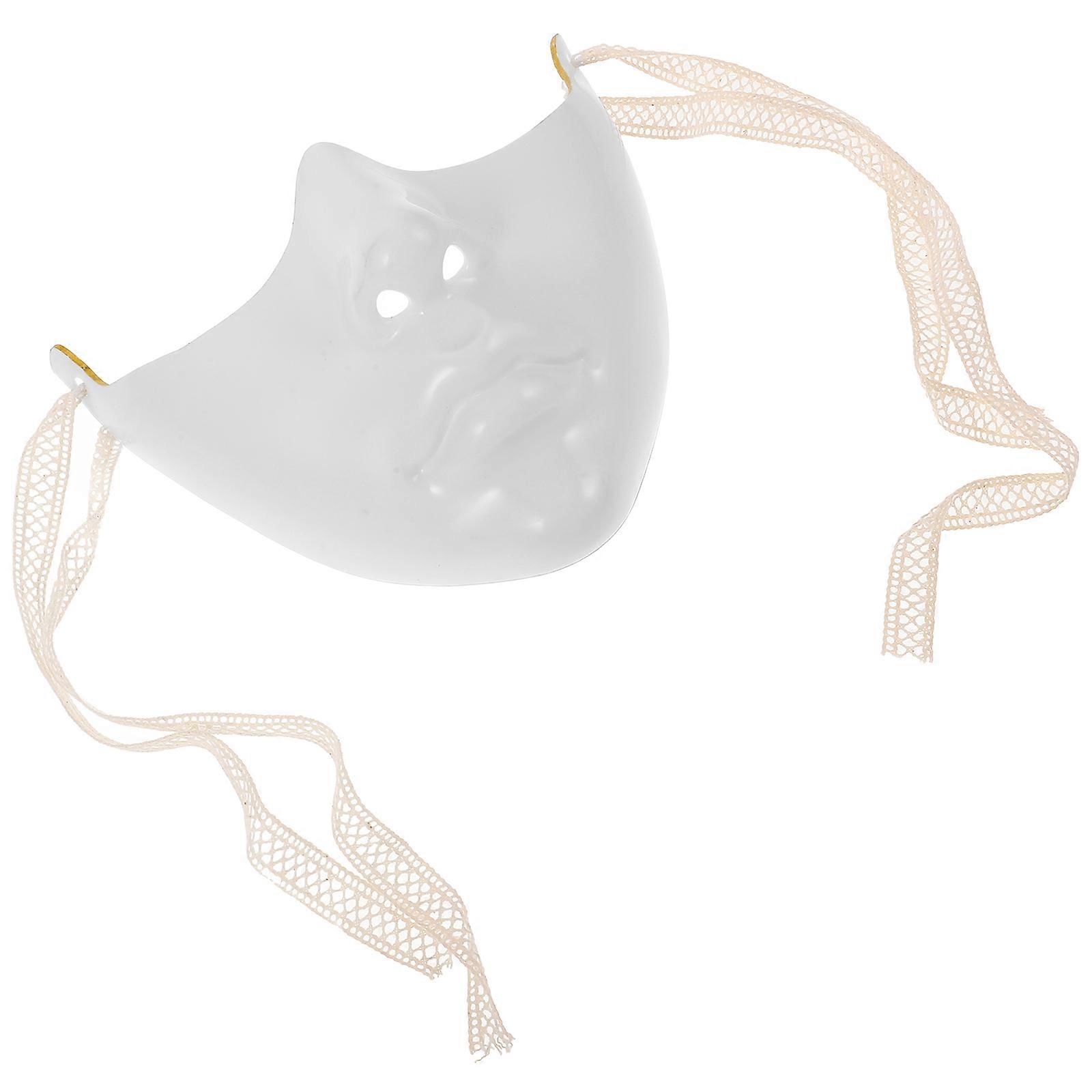 Party Half Face Mask Masquerade Mask Prop Elegant Lady Plastic 2Pcs