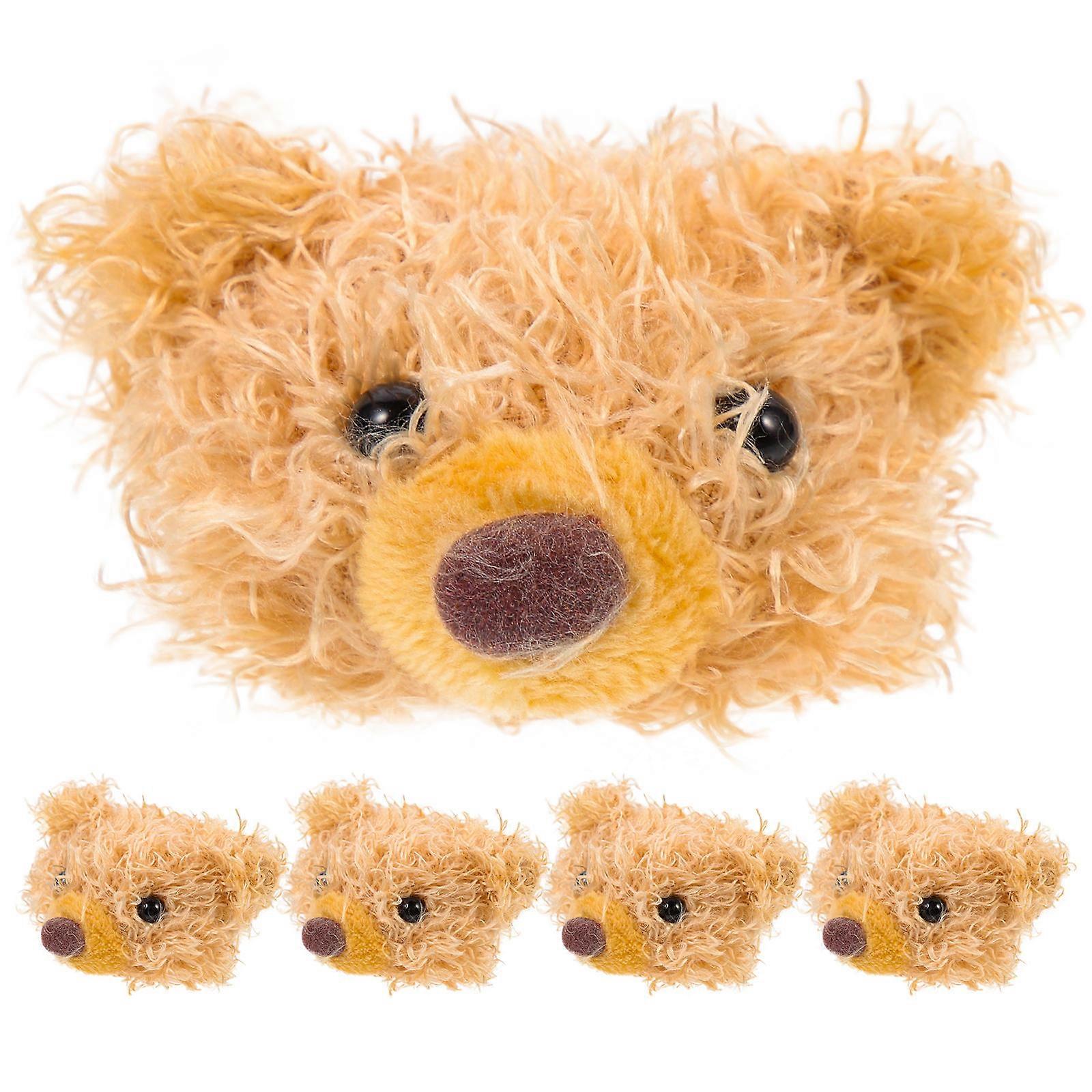 It sounds like you're referring to a product listing or description for **DIY plush bear head ornaments**. These are typically **unfinished craft