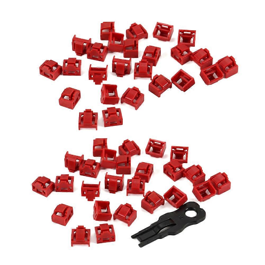 600Pcs Red RJ45 Port Ethernet LAN Hub Anti Dust Cover Plug Cap