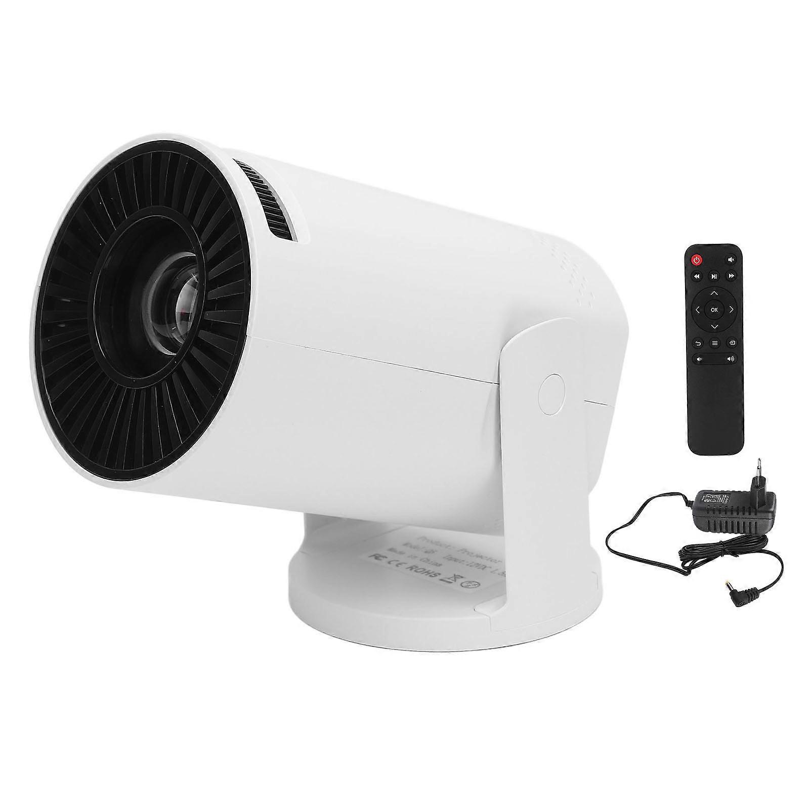 Small Portable Projector 1080p Auto-Correction Wireless Wired for Phones and Tablets EU Plug