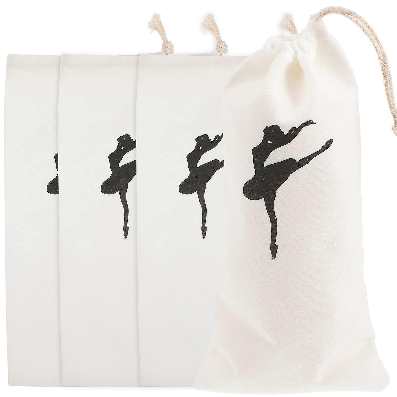 Dancing Shoes Bag Pointe Shoe Bags Rectangular Odor-Free Assorted Color 4Pcs
