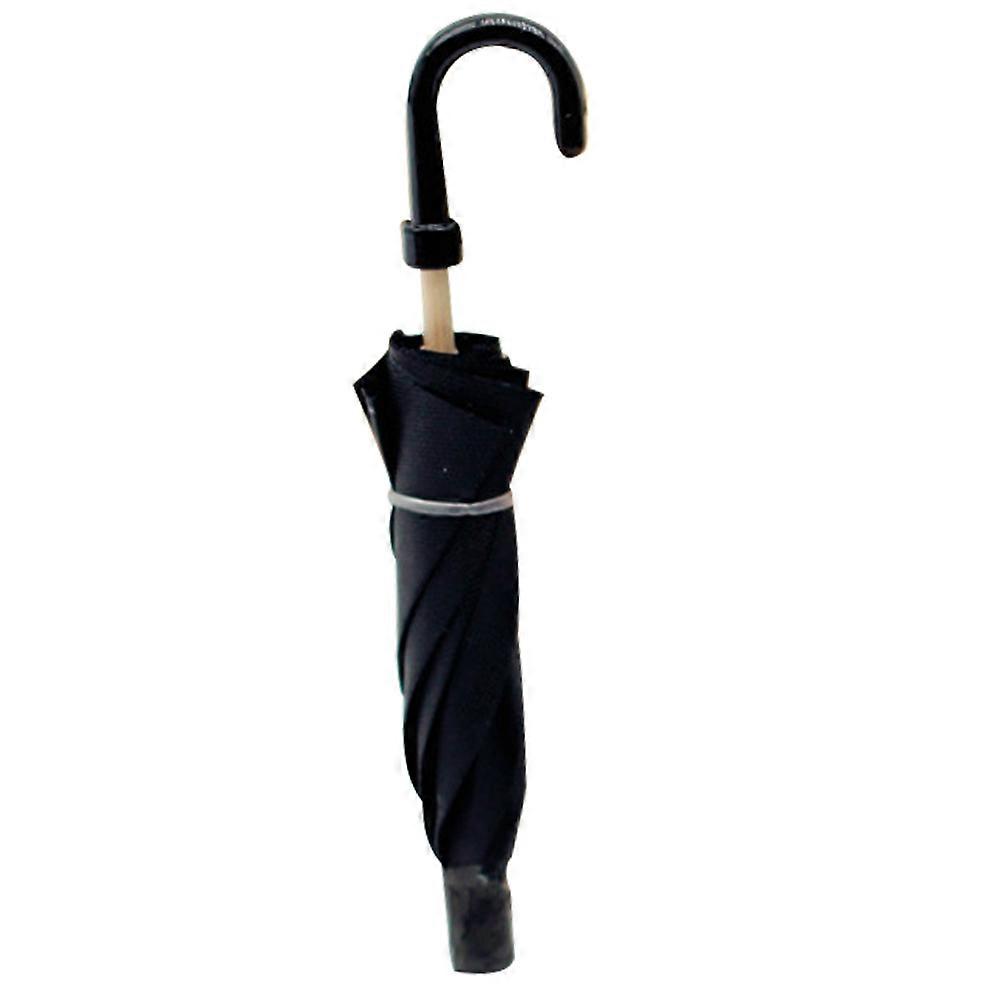Mini Umbrella Decor Small Umbrella Mini Realistic Design Collectors Black 7.50X1.50X1.50CM Openable 1Pack