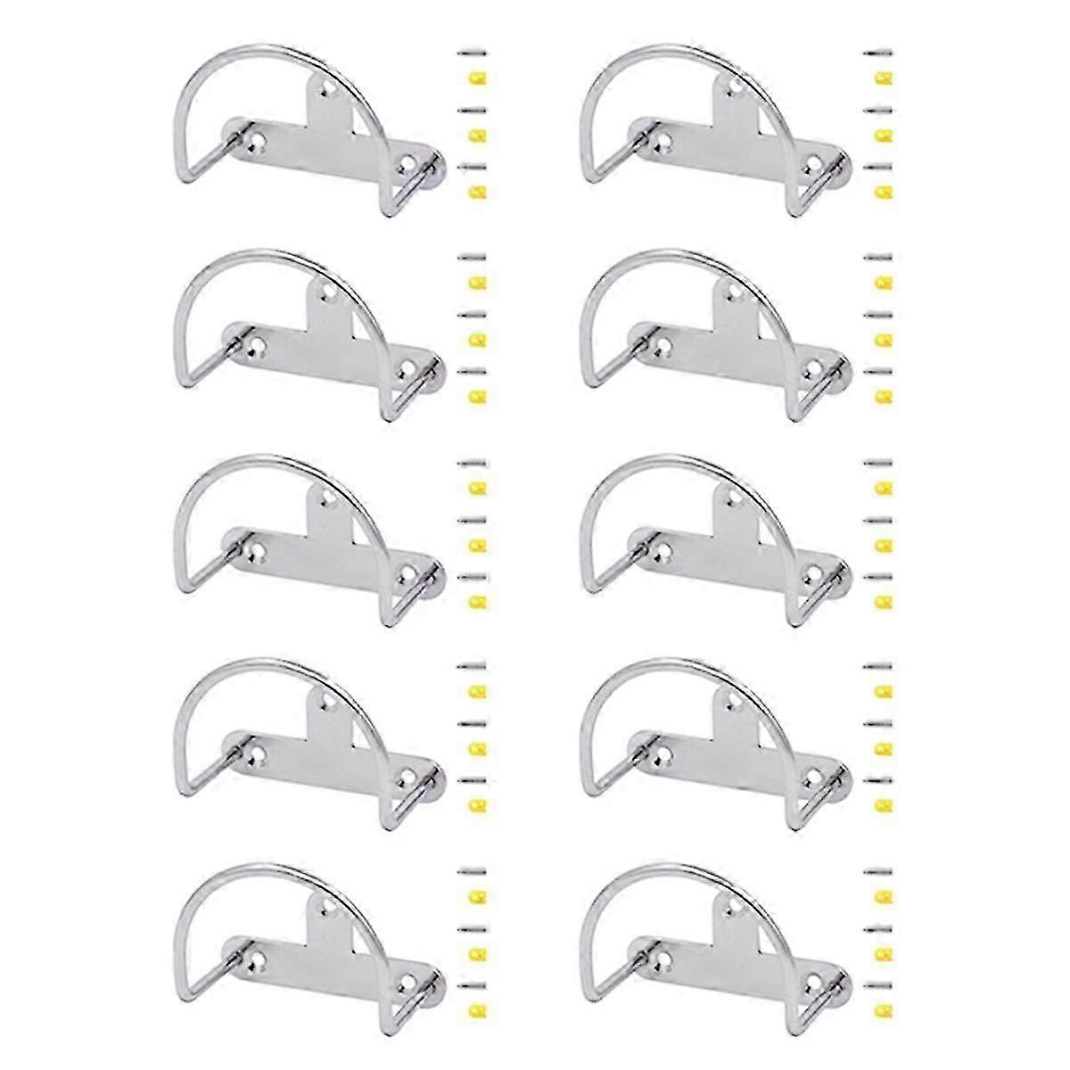 10PCS U Style Swimming Pool Tool Cleaning Accessory Holder for Pool Rakes, Skimmers & Nets, Pool Ma