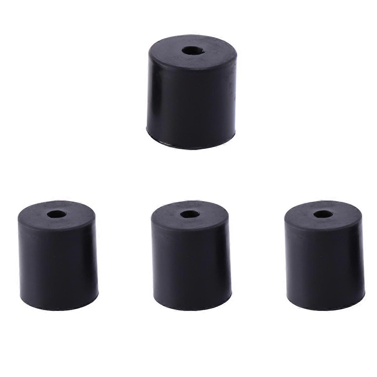 Bed Leveling Bushing Non-Stick Silicone Hot Bed Leveling Column High Temperature Solid Spacer Platform Leveler for 3D Printer Black 4Pcs