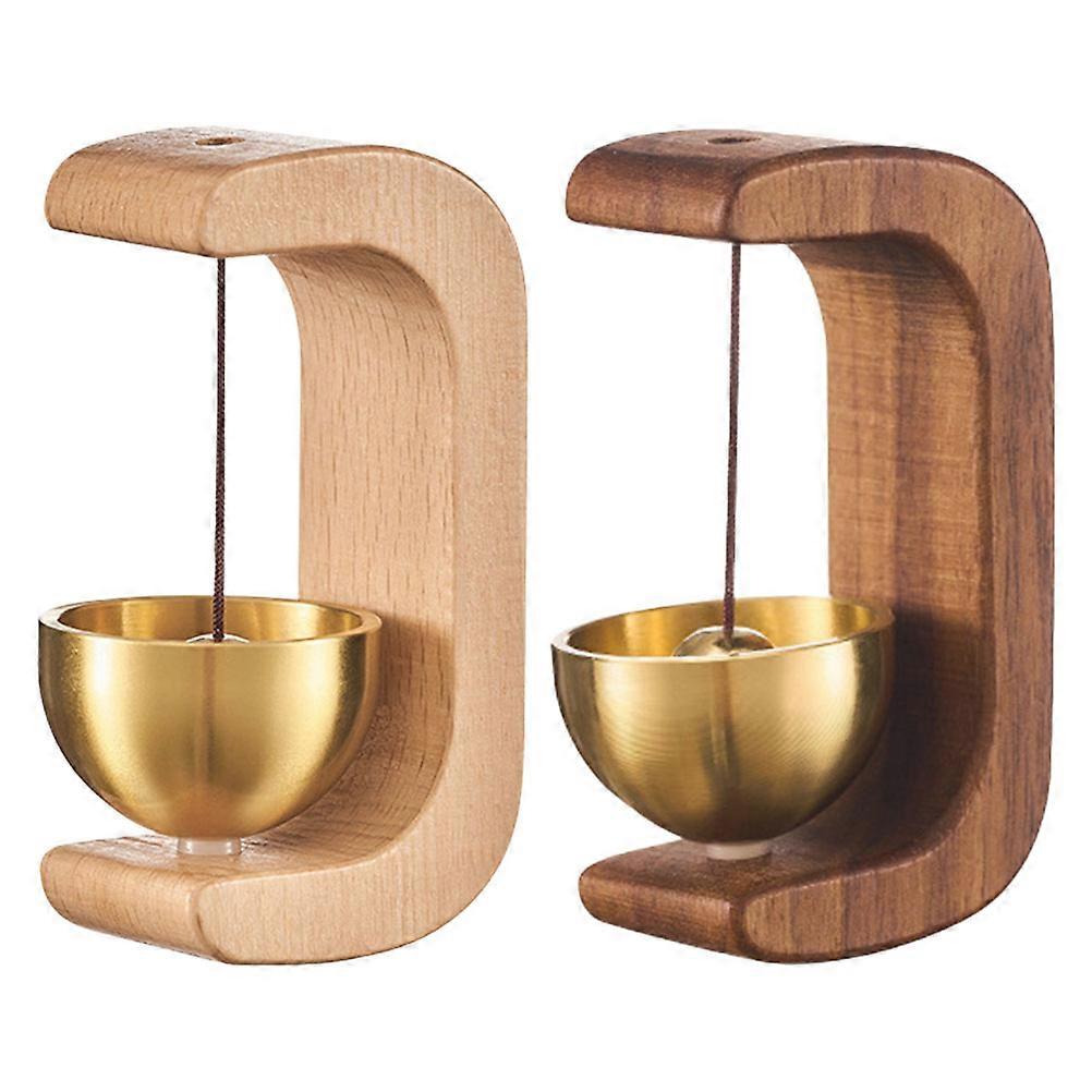 Magnetic Door Bells for Homes, Brass & Wooden Chime, Stylish Door Alert for Entrances, Offices, Shops – Decorative & Functional Wind Bell