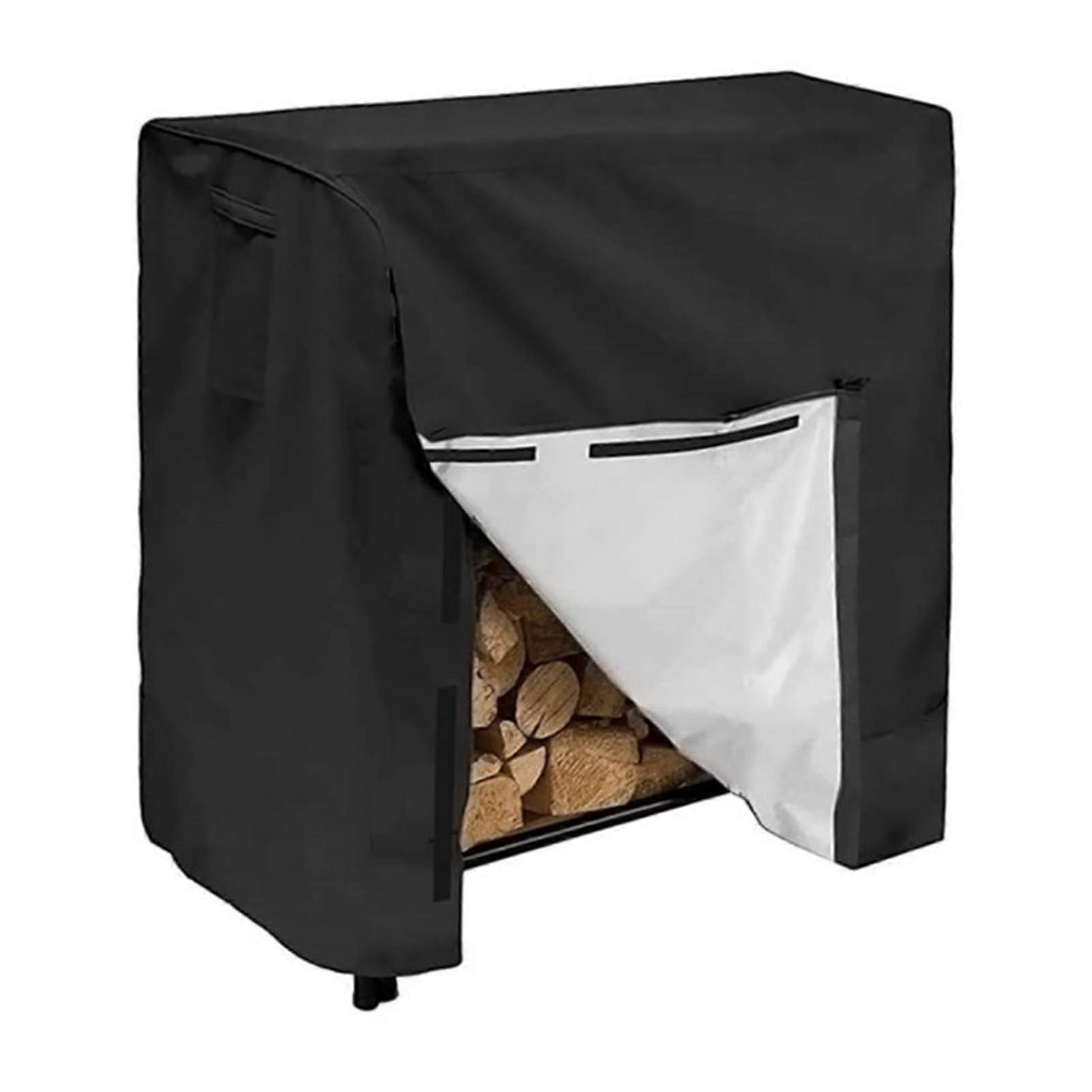 Firewood Rack Cover 1.2 m - Waterproof 420D Oxford Fabric Tarpaulin for Wood Storage and Stacking Protection