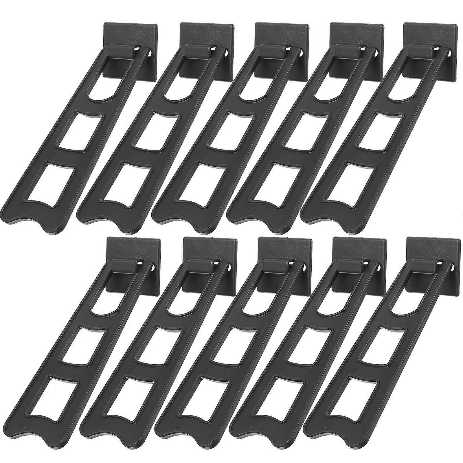Photo Frames Holder Stand Prevent Falling Trapezoidal Shape Plastic Material Home Use 10Pcs