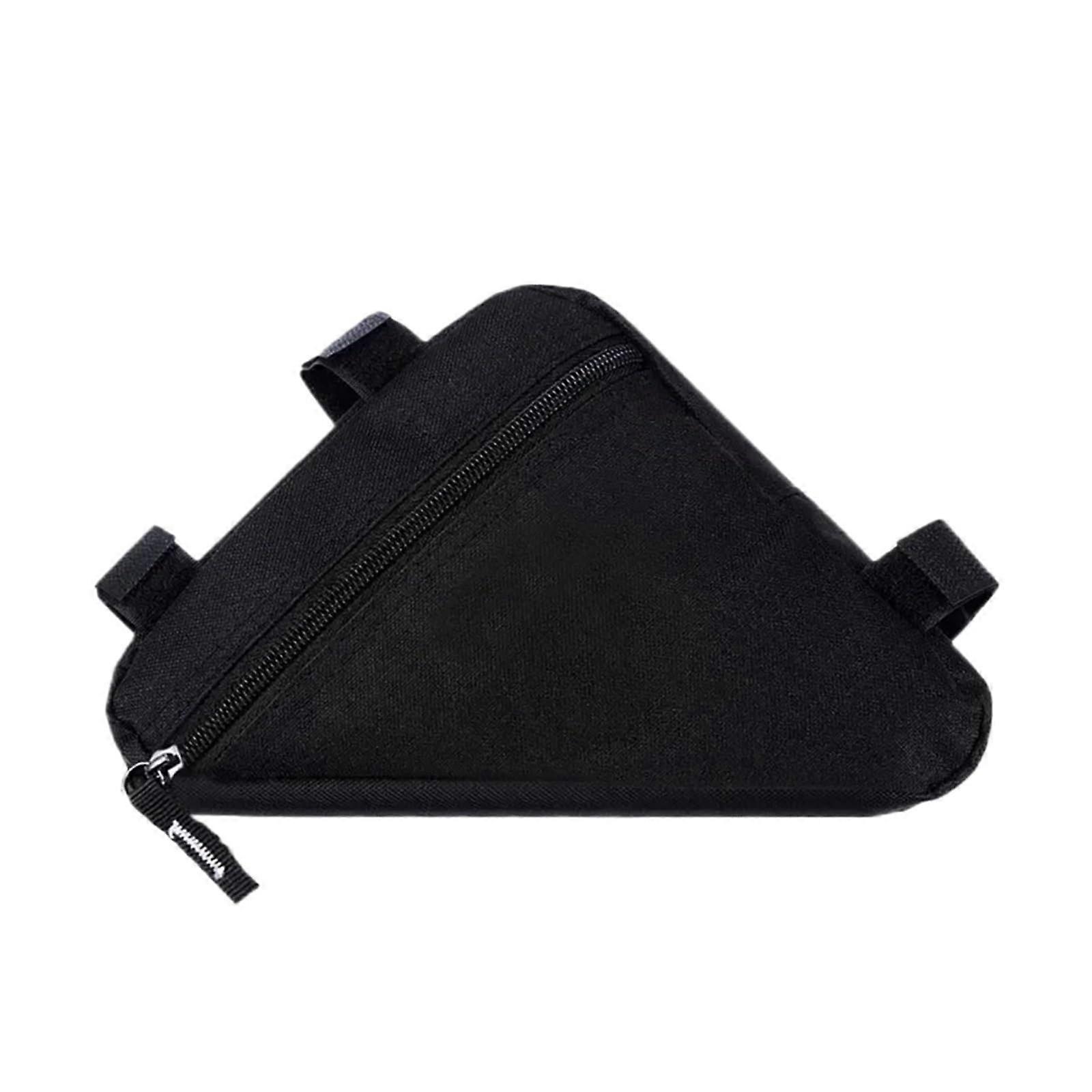 Bicycle Frame Bags Front Tube Frame Handlebar Waterproof Triangle Bag Frame Holder Black For Bicycles
