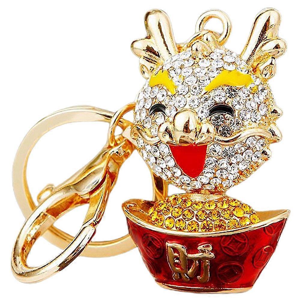 Decorative Keychains Dragon Modeling Key Chain Car Accessory Chinese New Year present 1Pack