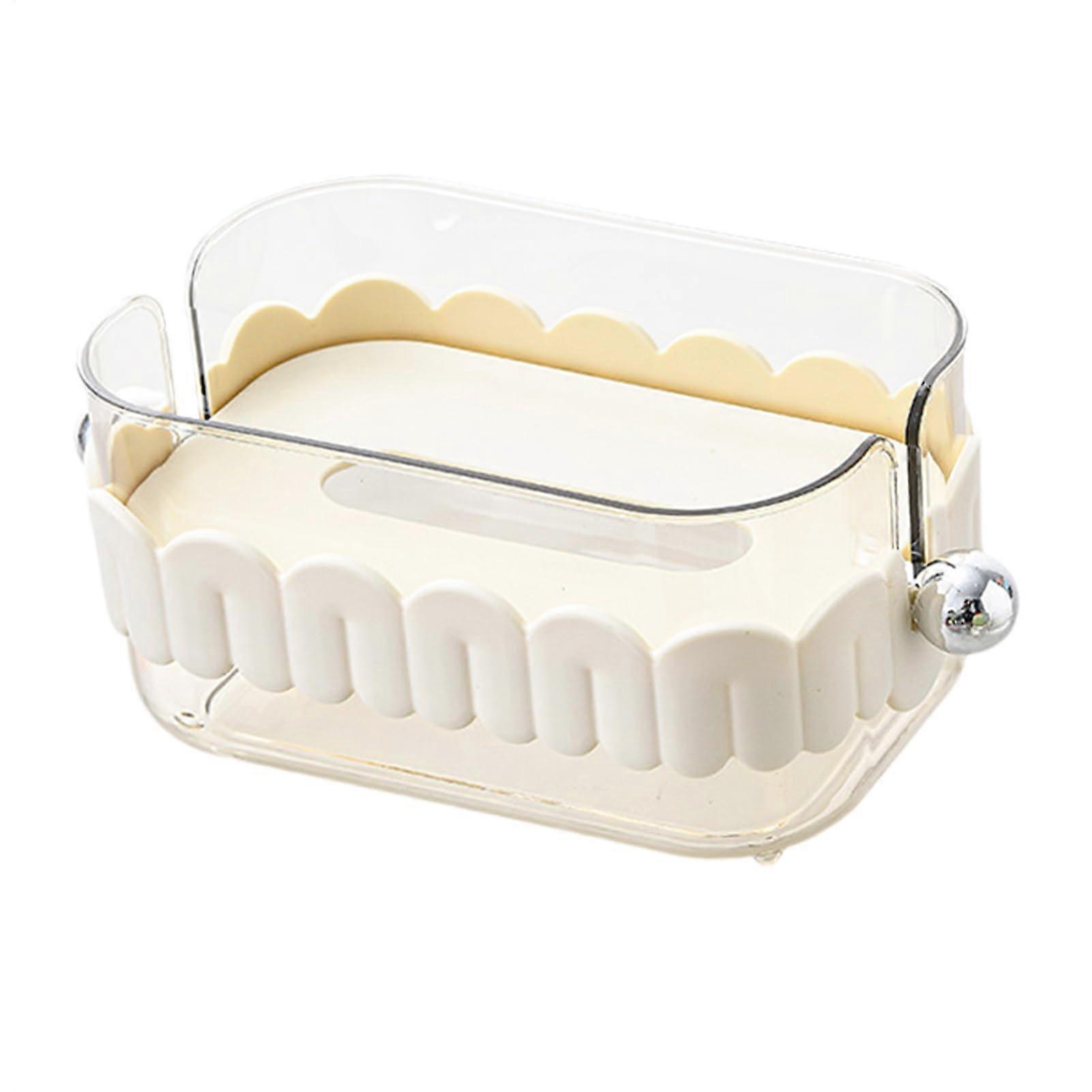 Tissue holder, tissue box cover tissue dispenser, multifunctional storage box white