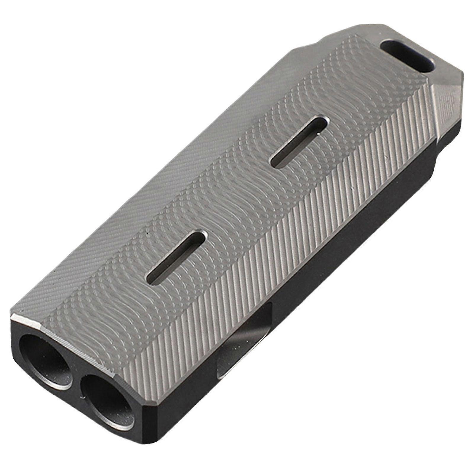Emergencies Whistle Titaniums Alloy Double Tube Portable High Frequency with 120
