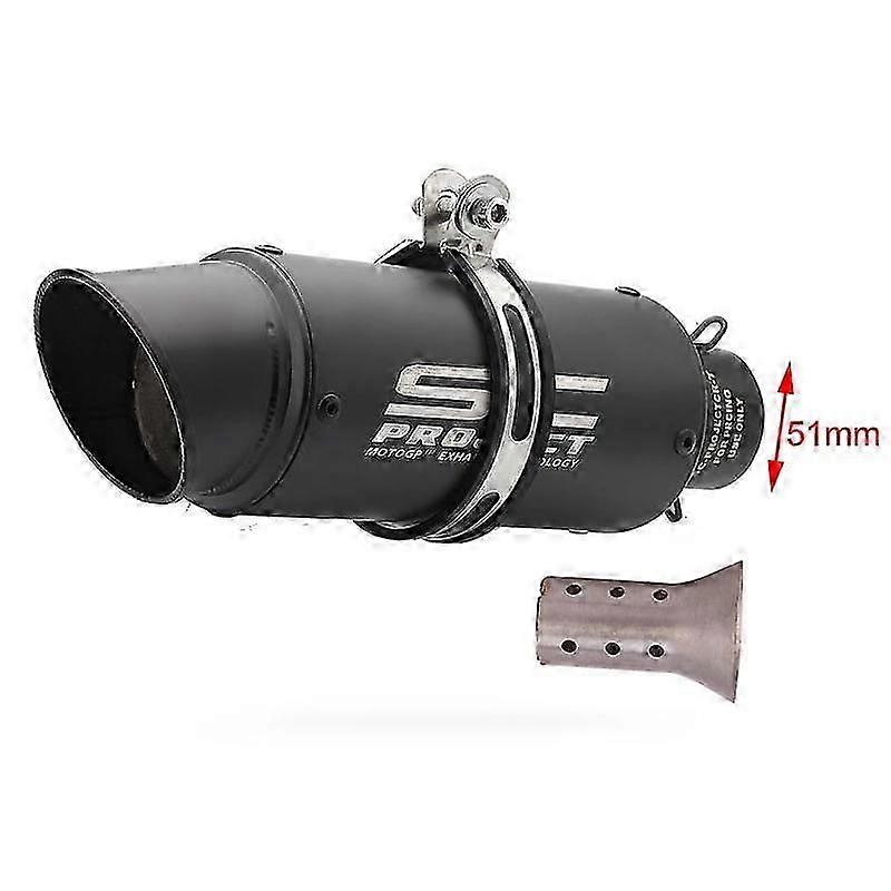 Universal Motorcycle Silencer, Exhaust Pipe for Compatible Bikes like R1, R3, R6, Z900, Xmax, Fz6, Tmax, CBR600, CB650F