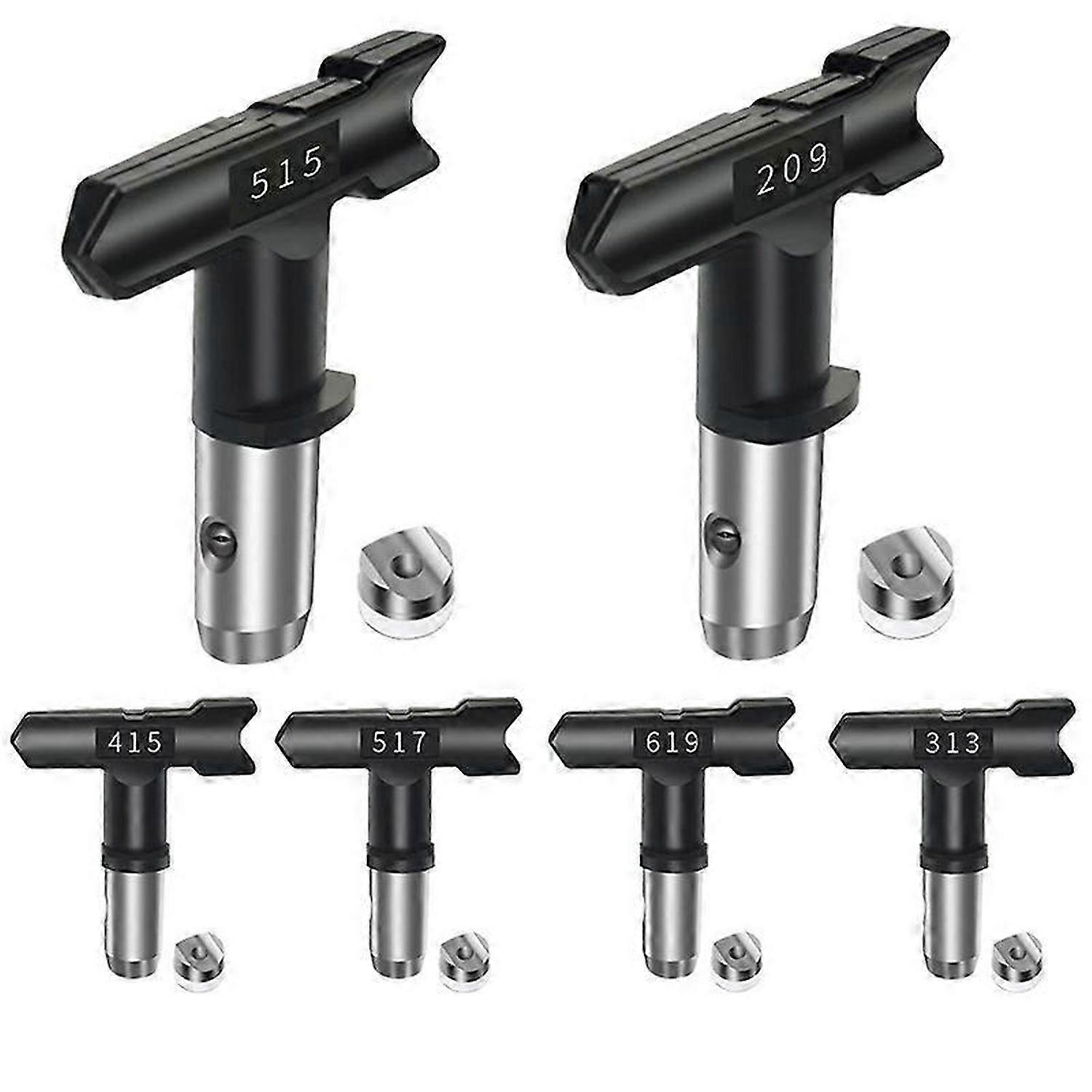 6Pcs Spray Tips for Airless Paint Sprayer, Reversible Spray Tip Airless Paint Sprayer Nozzles Tips