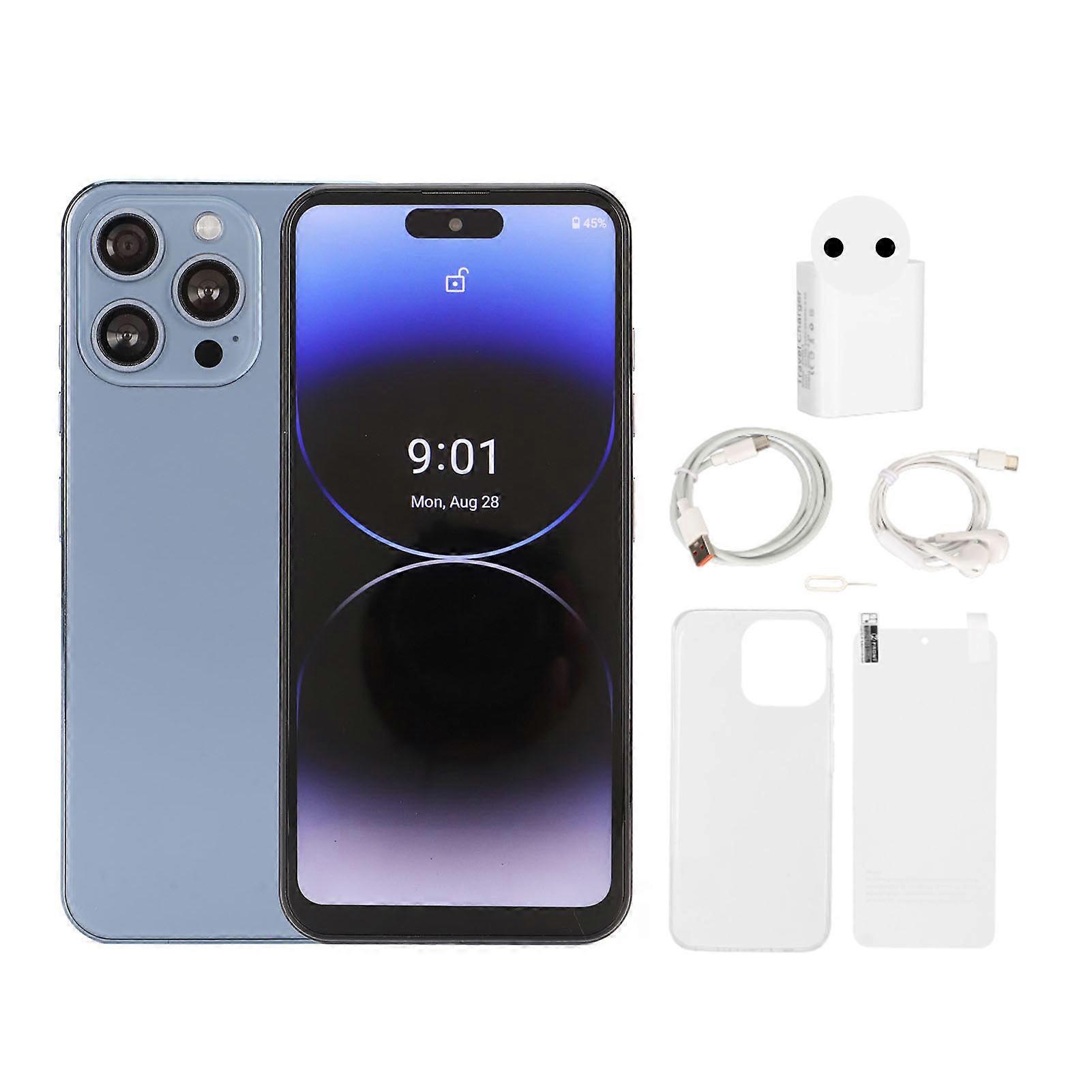 Unlocked 4G Smartphone, 6.7" HD Screen, 8GB RAM, 256GB ROM, 32MP Camera, Android 12