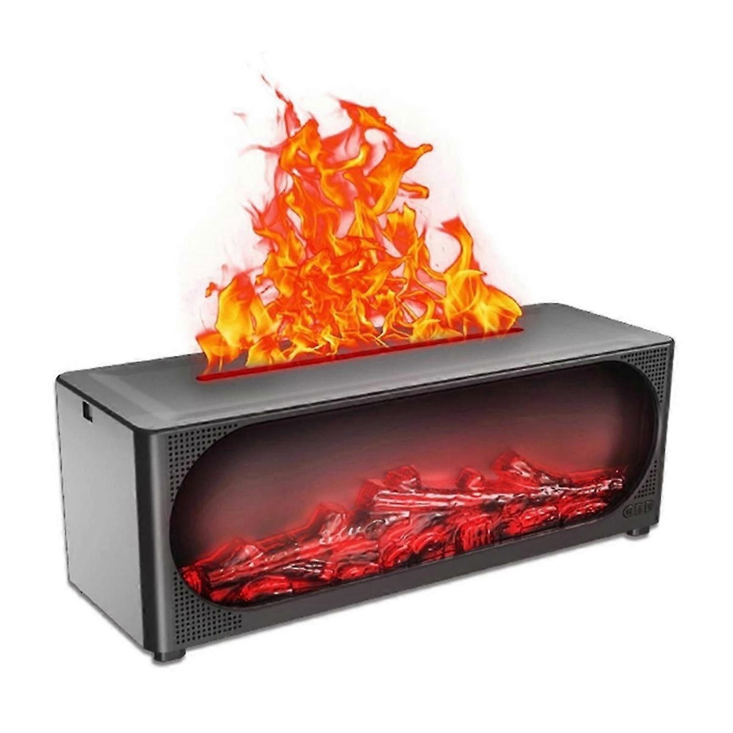 Humidifier Simulation Flame Aromatherapy Humidifier, Home Aromatherapy Diffuser with Night Light Ess