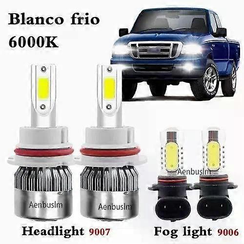 Bombillas Led Para Ford Ranger 1998-2000 C6 9007 9006