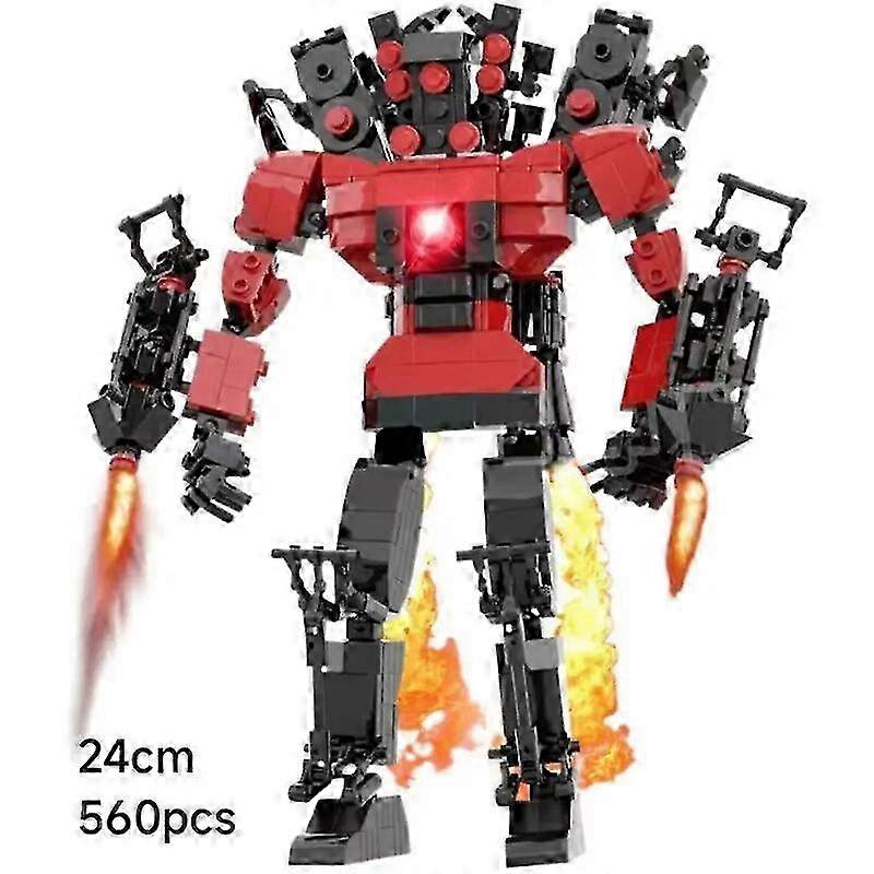 Building Block Toys Inspired by Skibidi Toilet Characters and Titans