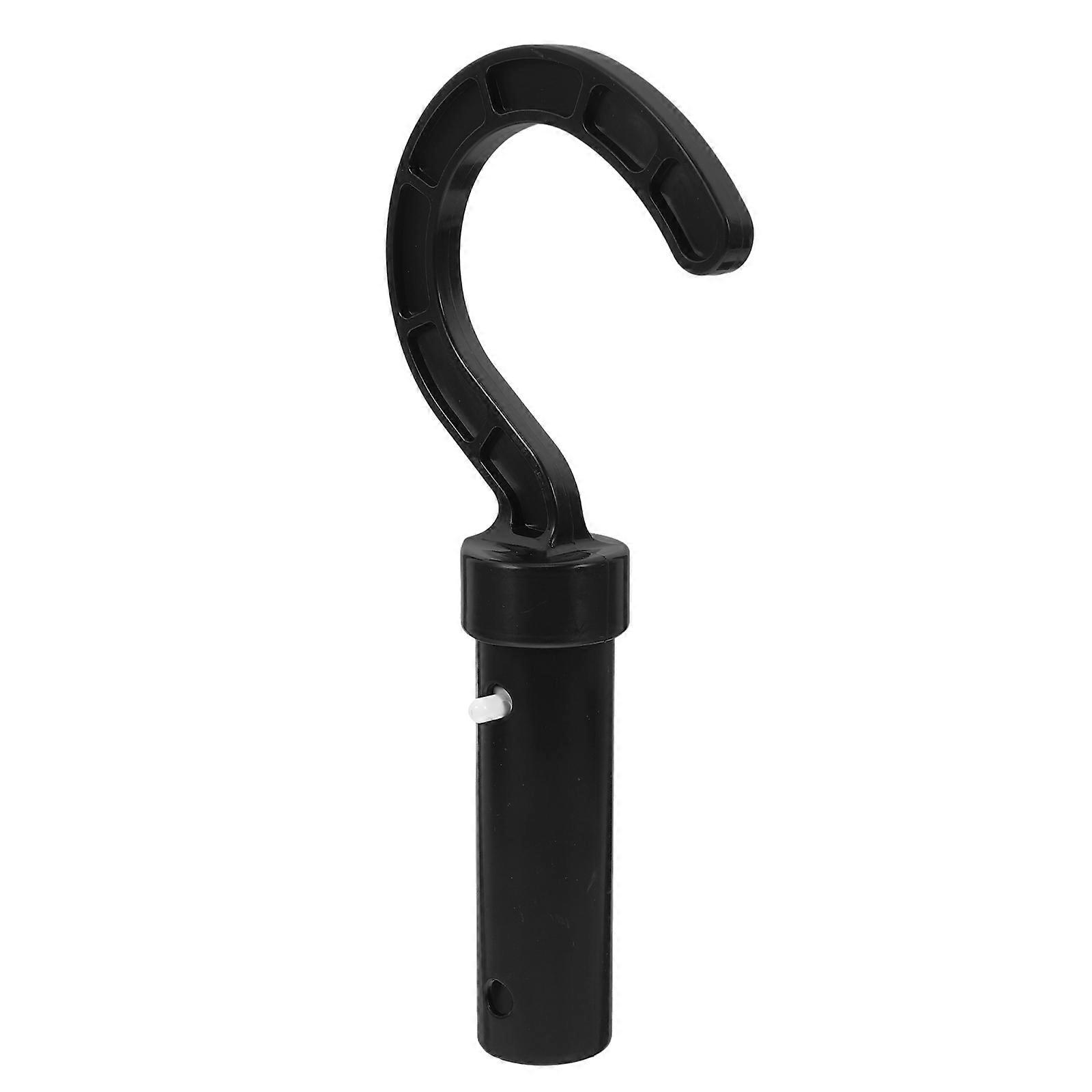 Multi-Use Robot Cleaner Hook Accommodate Pool Practical Accessory For Telescopic Poles Black 20.50X9.30X2.80CM 1Pack
