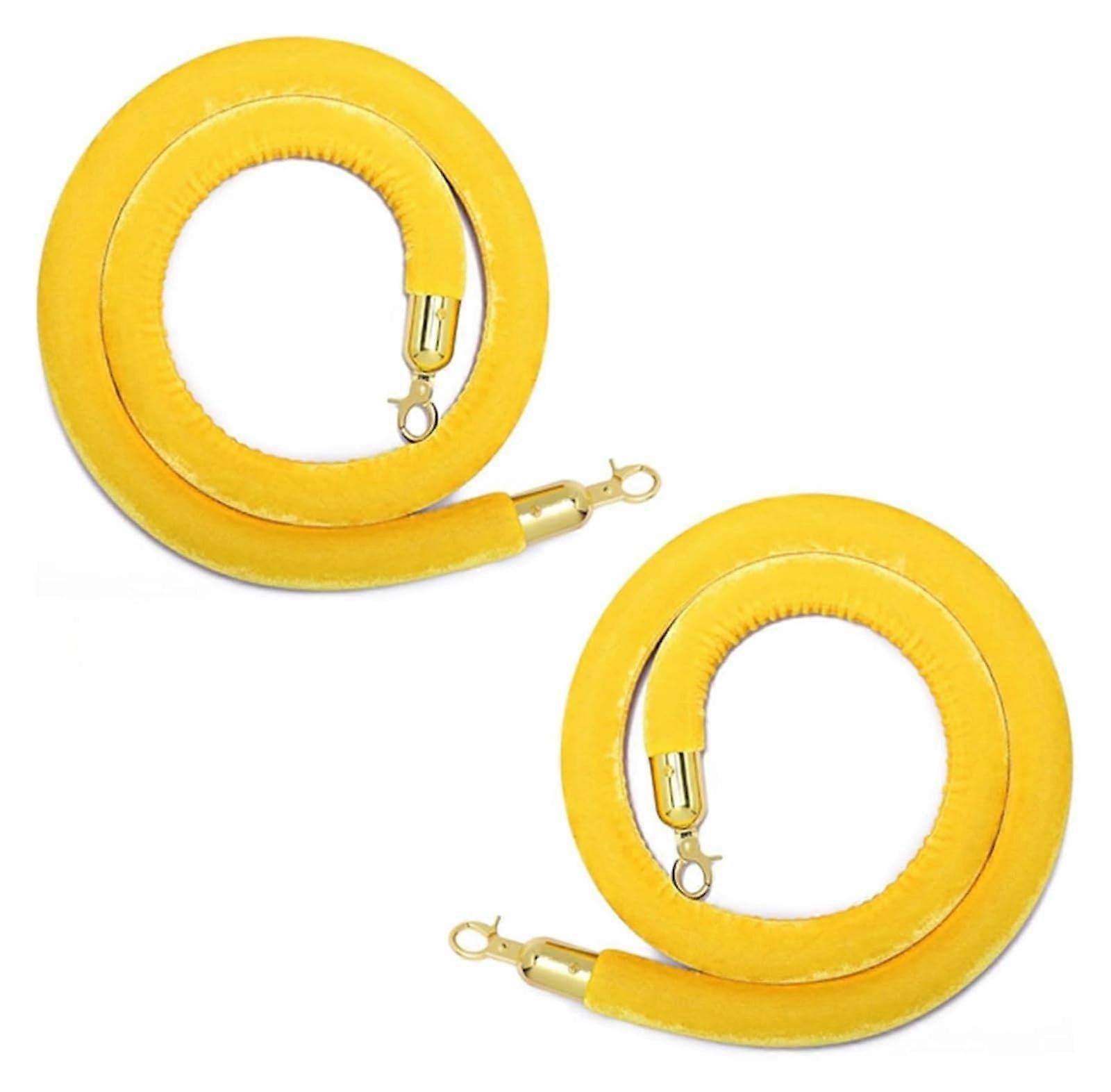 Velvet barrier rope, velvet handrail rope, velvet cord with polished hooks