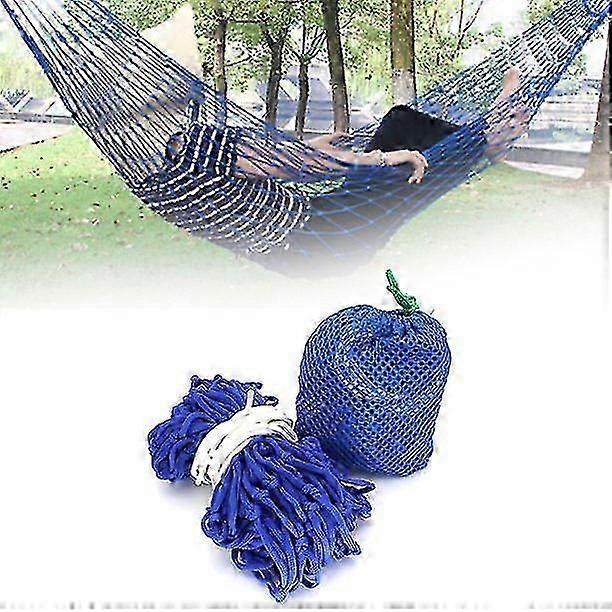 Camping Hammock Outdoor Hammock Travel Sleeping Swing Bed Mesh Hammock Multi-color Optional