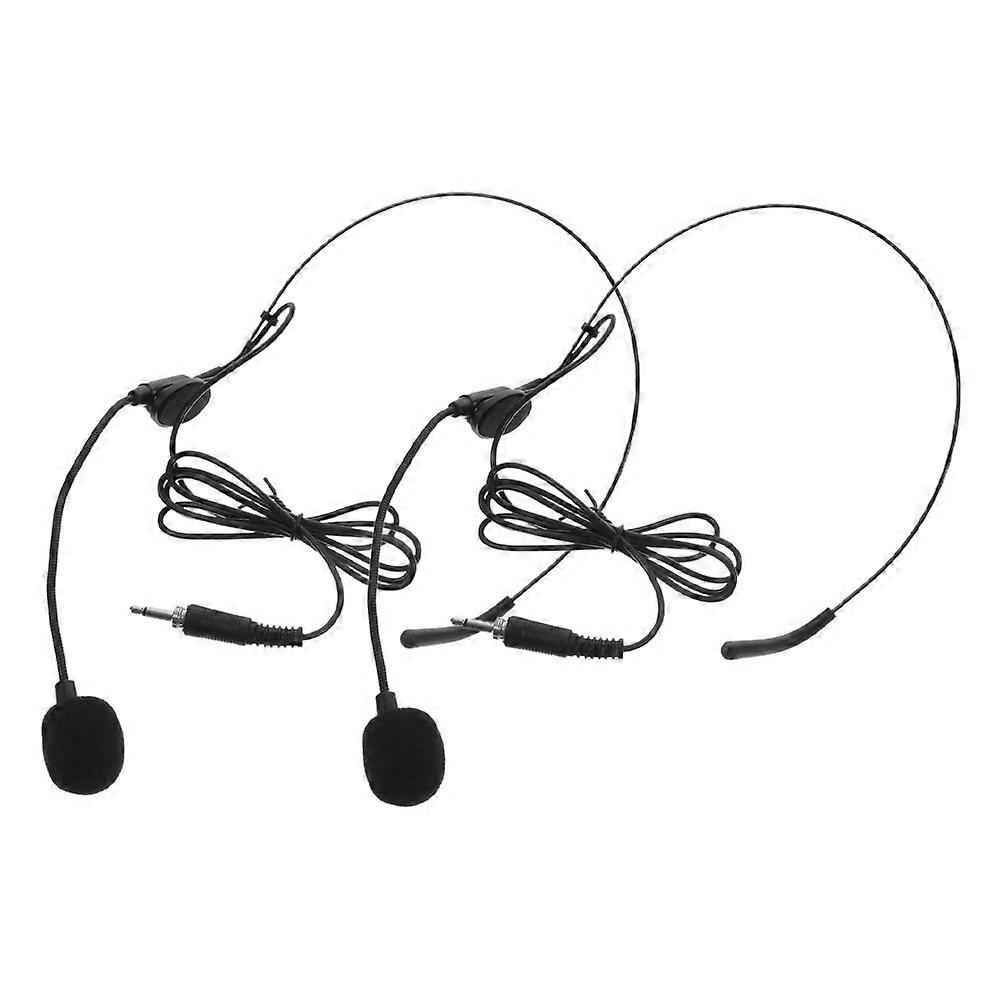 Wired Headworn Mic For Teachers Recording 15.00X100.00X2.00cm 2Pcs