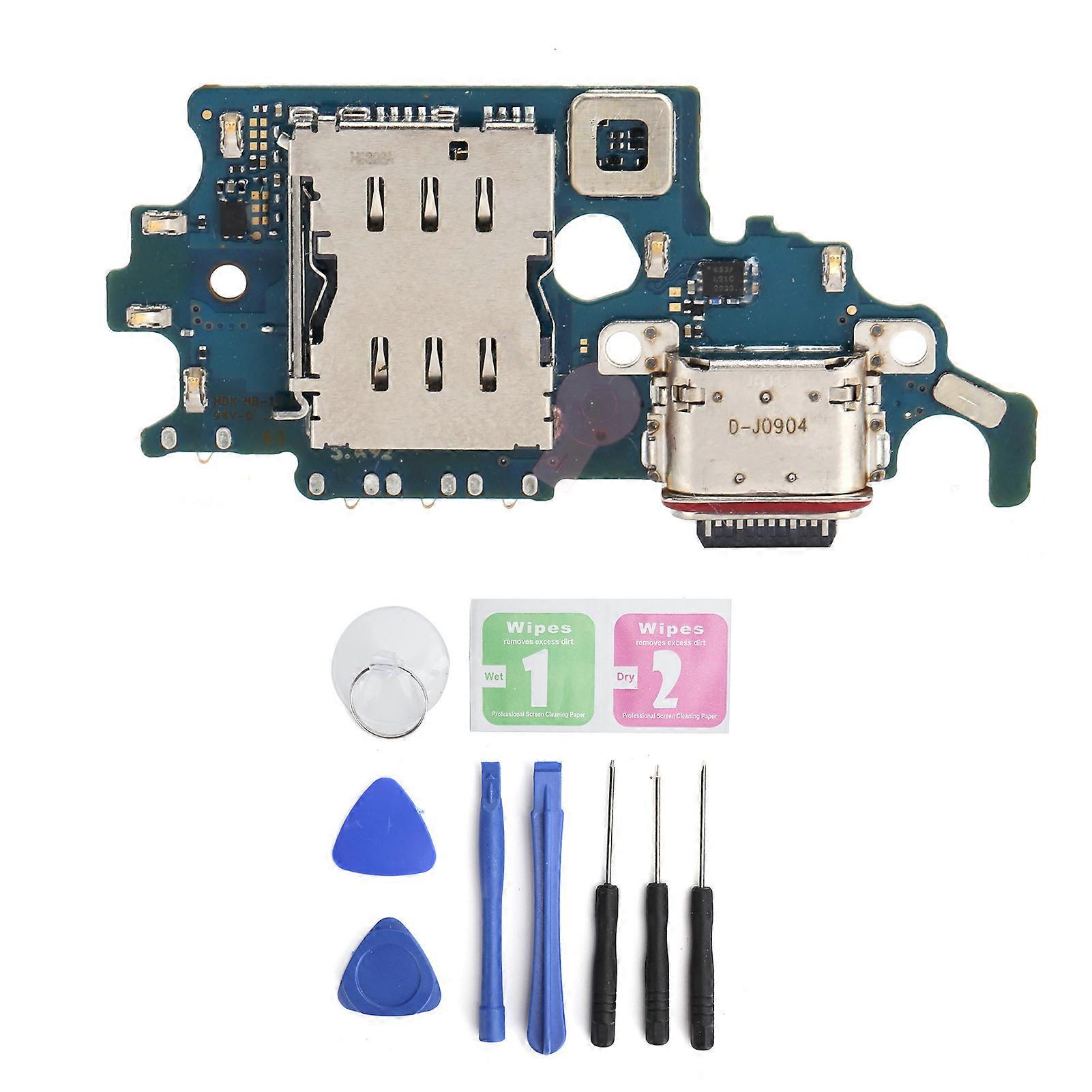 USB Charging Port Connector Cable Dock with Tools for Samsung S21+ Plus 5G G996B DS