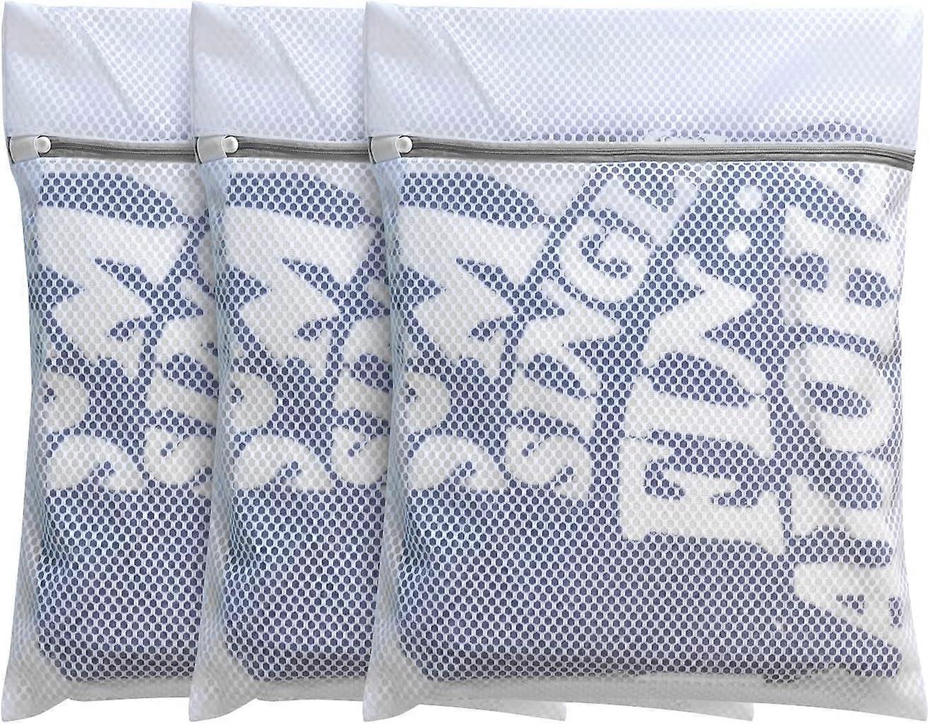 3 Pack Mesh Laundry Bags (M*3) Medium Size Washing Machine Laundry