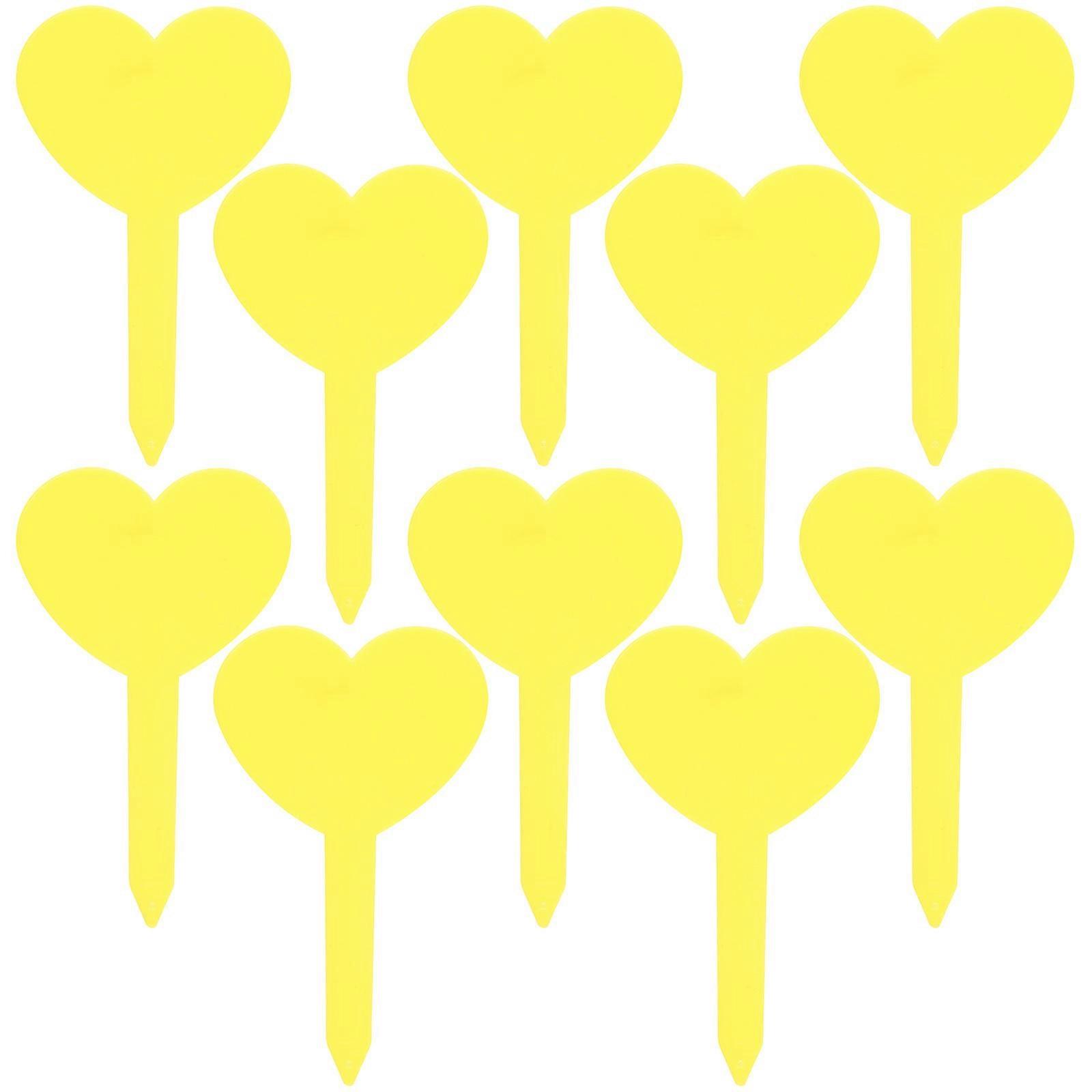 Garden Marker Heart Shape Plant Label for Garden Use 100Pcs Replaceable Tags