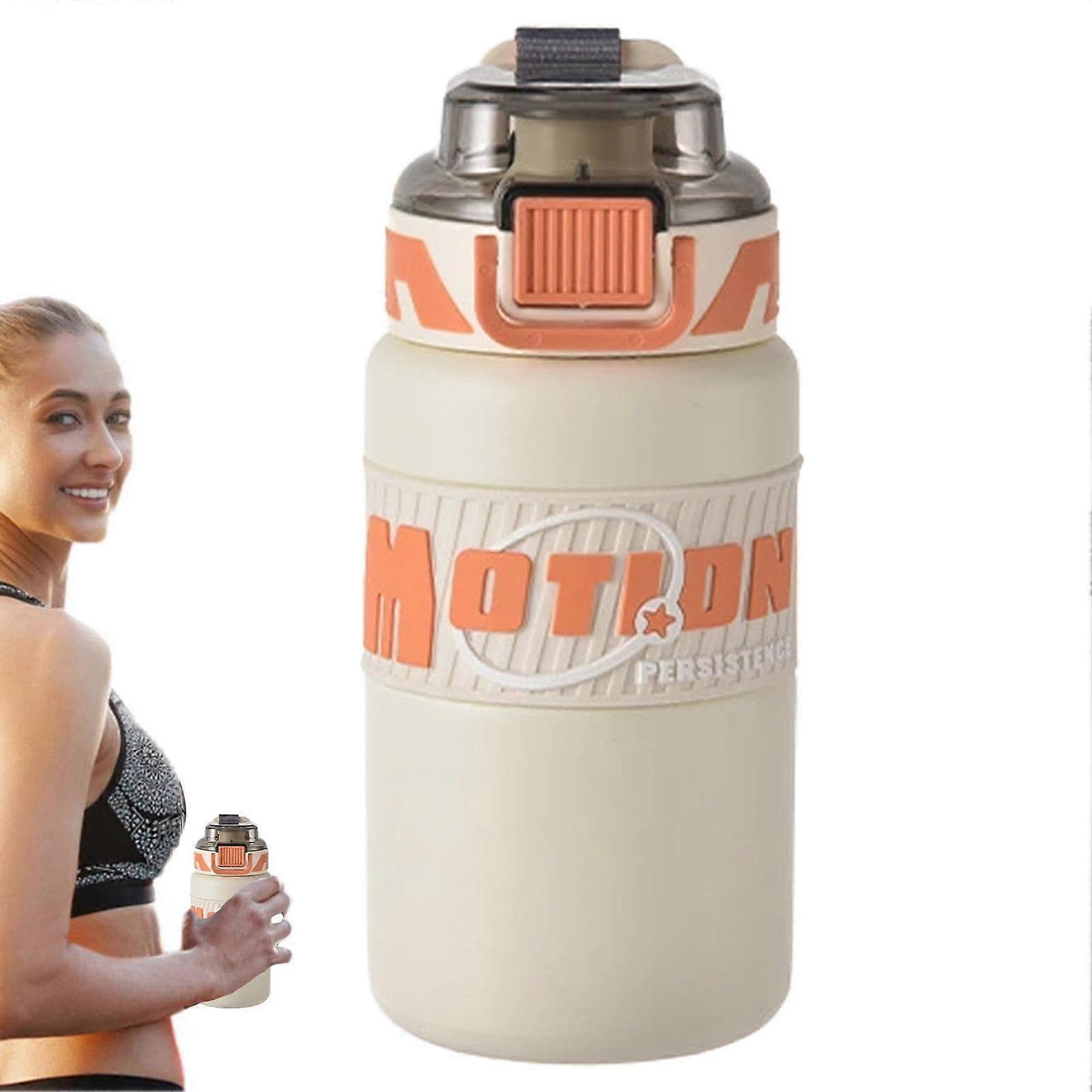 Leak-Proof Water Cup | Large Capacity 32 oz Stainless Steel Travel Mug with Handle and Straw Lid for Outdoor Use