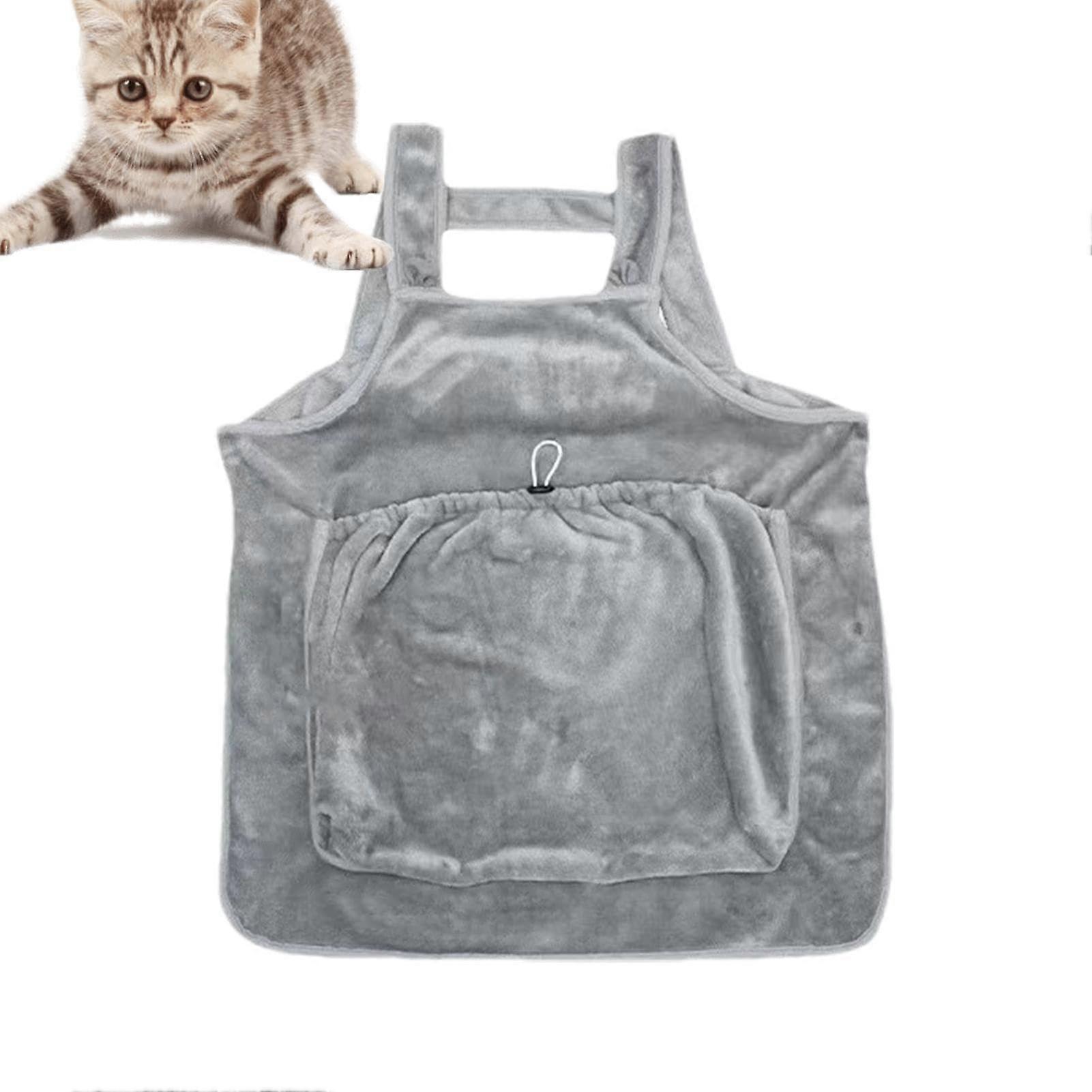 Adjustable Cat Carrier Apron, Warm Chest Bag for Sleeping with Cats