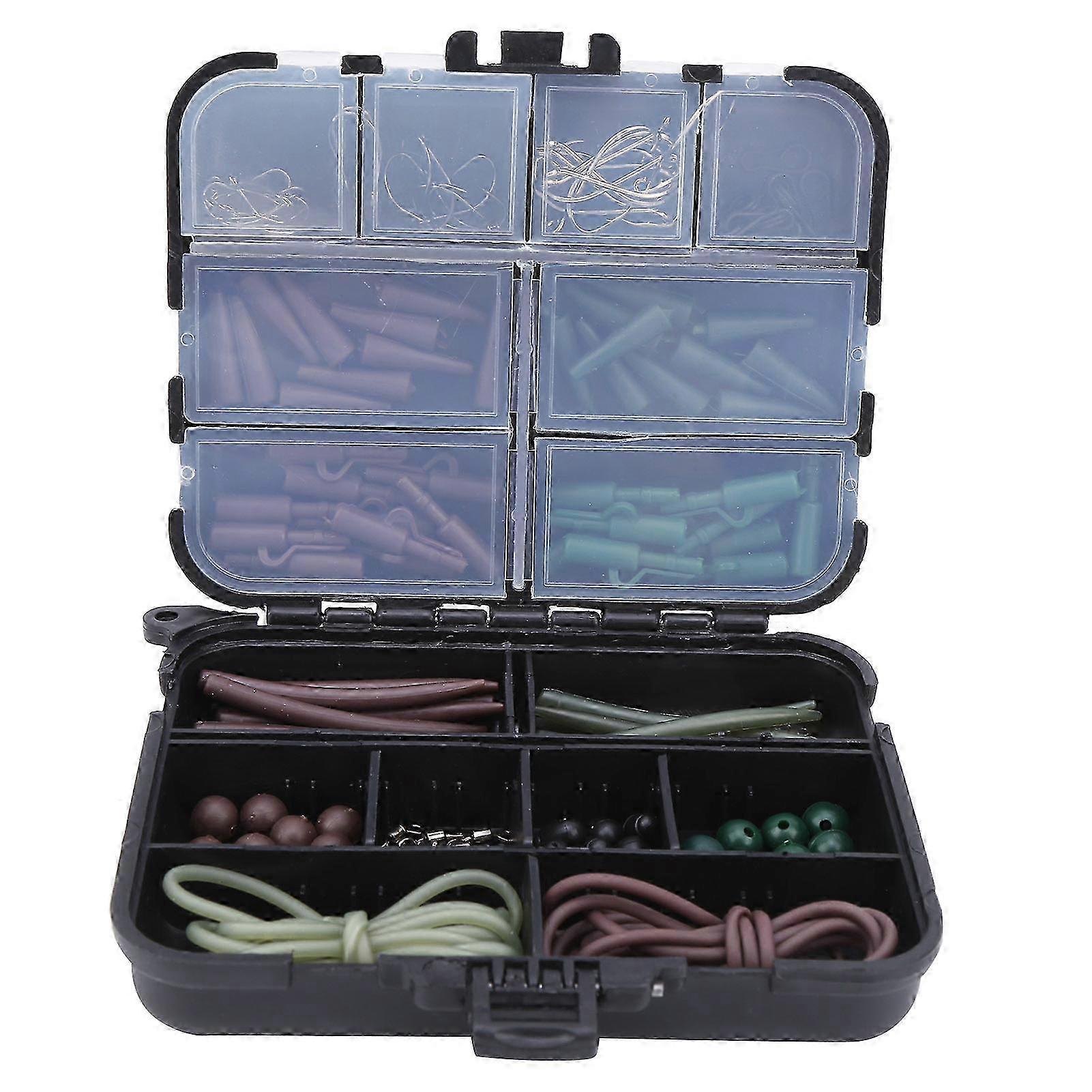 Carp Fishing Tackle Box Kit - Complete Fishing Accessories Set with Bait Case, Hooks, and Fishing Lines for Anglers