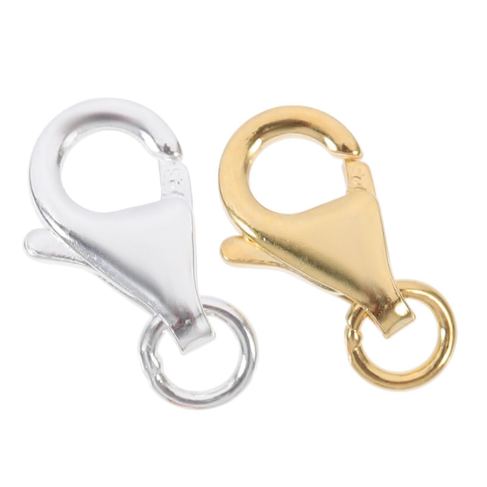 Jewelry Claw Clasps Bracelet Necklace Making Supplies Assorted Color 1.00X0.50X0.20CM DIY Crafting 2 Sets
