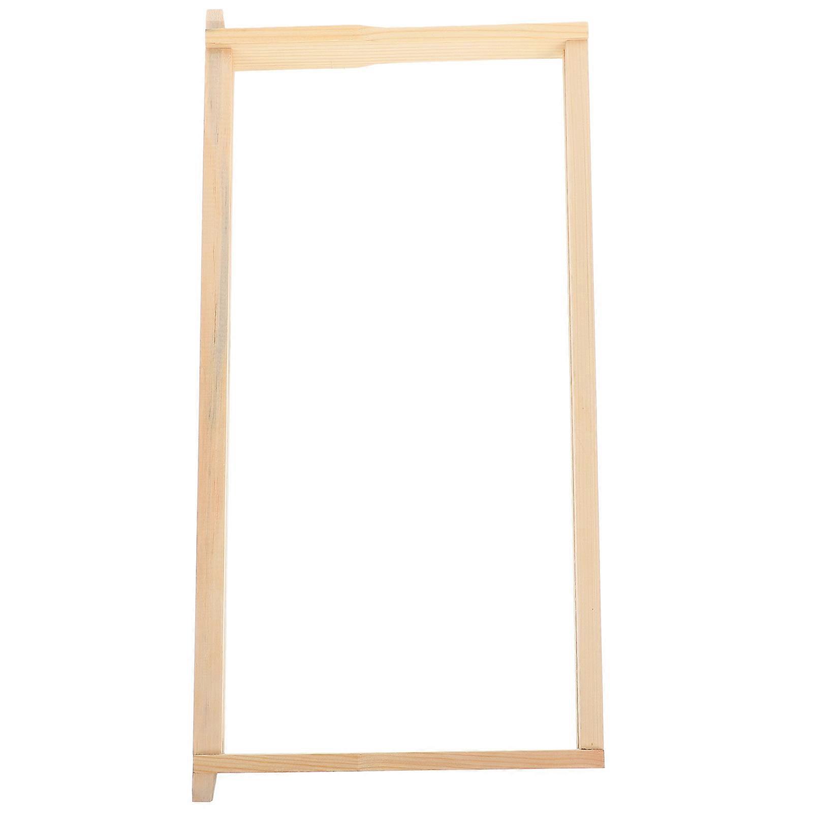 Pine Wood Beehive Frame with Seamless Nest Foundation Replacement Stand Compatible with Various Beekeeping Setups Easy Assembly for Amateur and