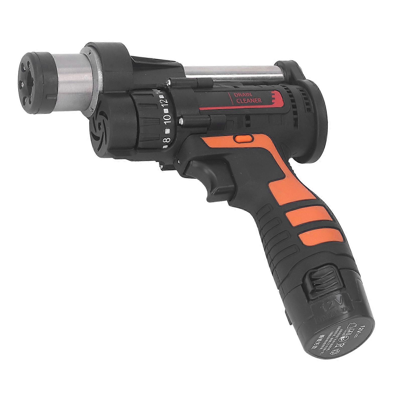 Electric Drain Auger Flexible Handheld Plumbing Snake Drain Clog Remover Tool for Toilet Bathroom