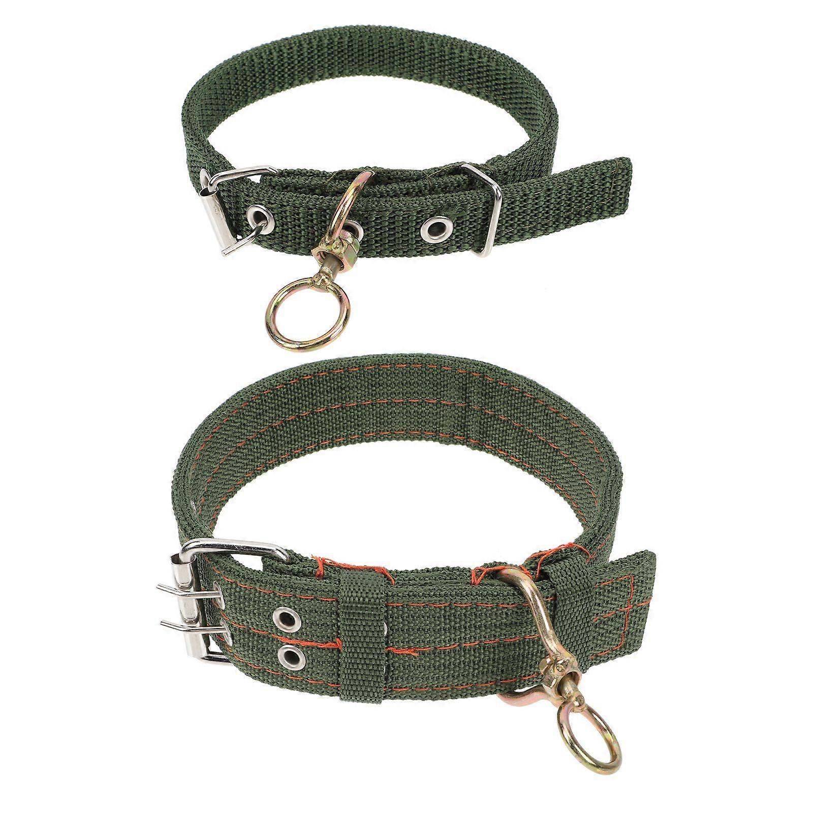 2Pcs Thickened Sheep Collars Canvas Cat Collars Livestock Traction Collars