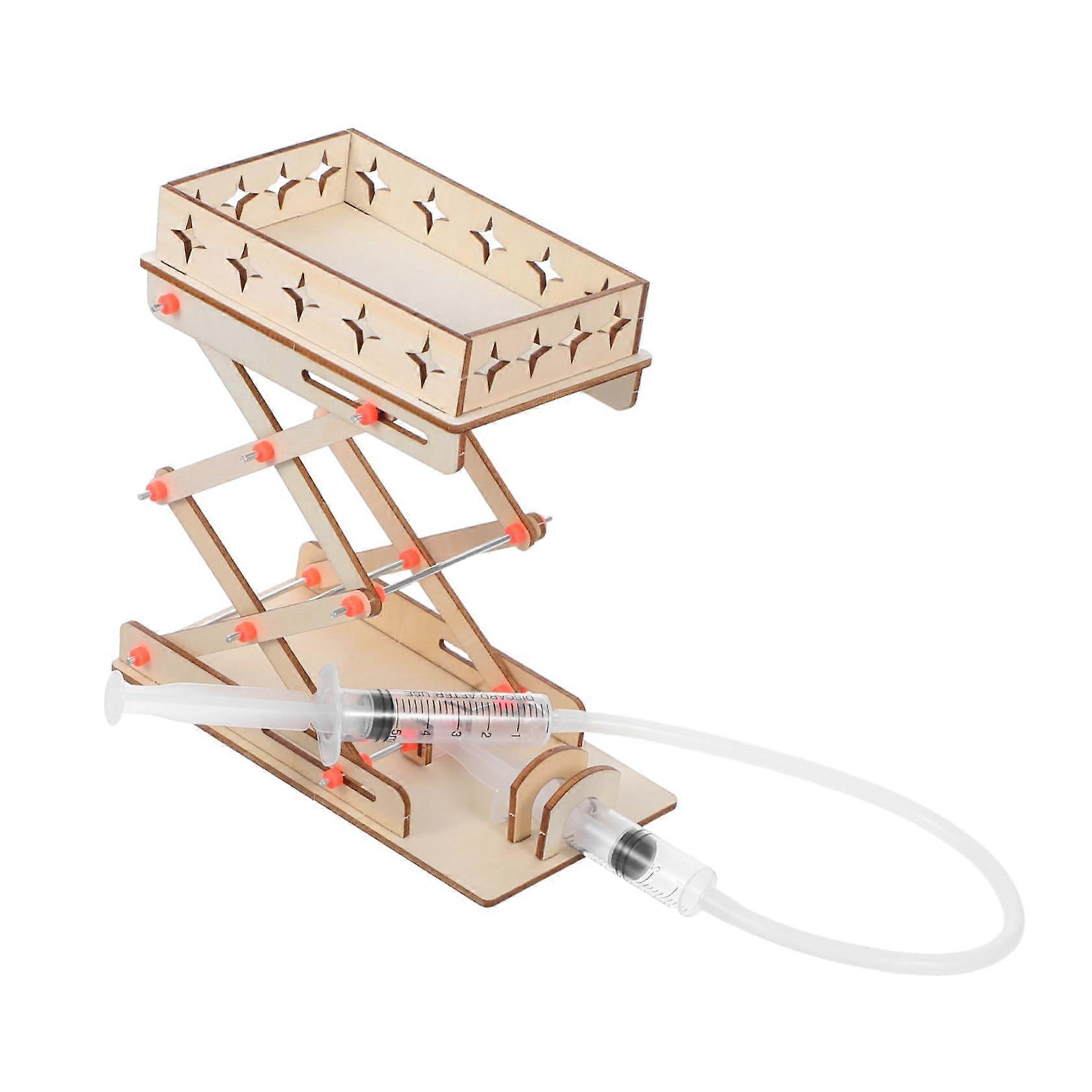 1 Set Hydraulic Lift Toy DIY Fluid Lifting Device for Creative Science Experiments Interactive Learning Platform for School and Home