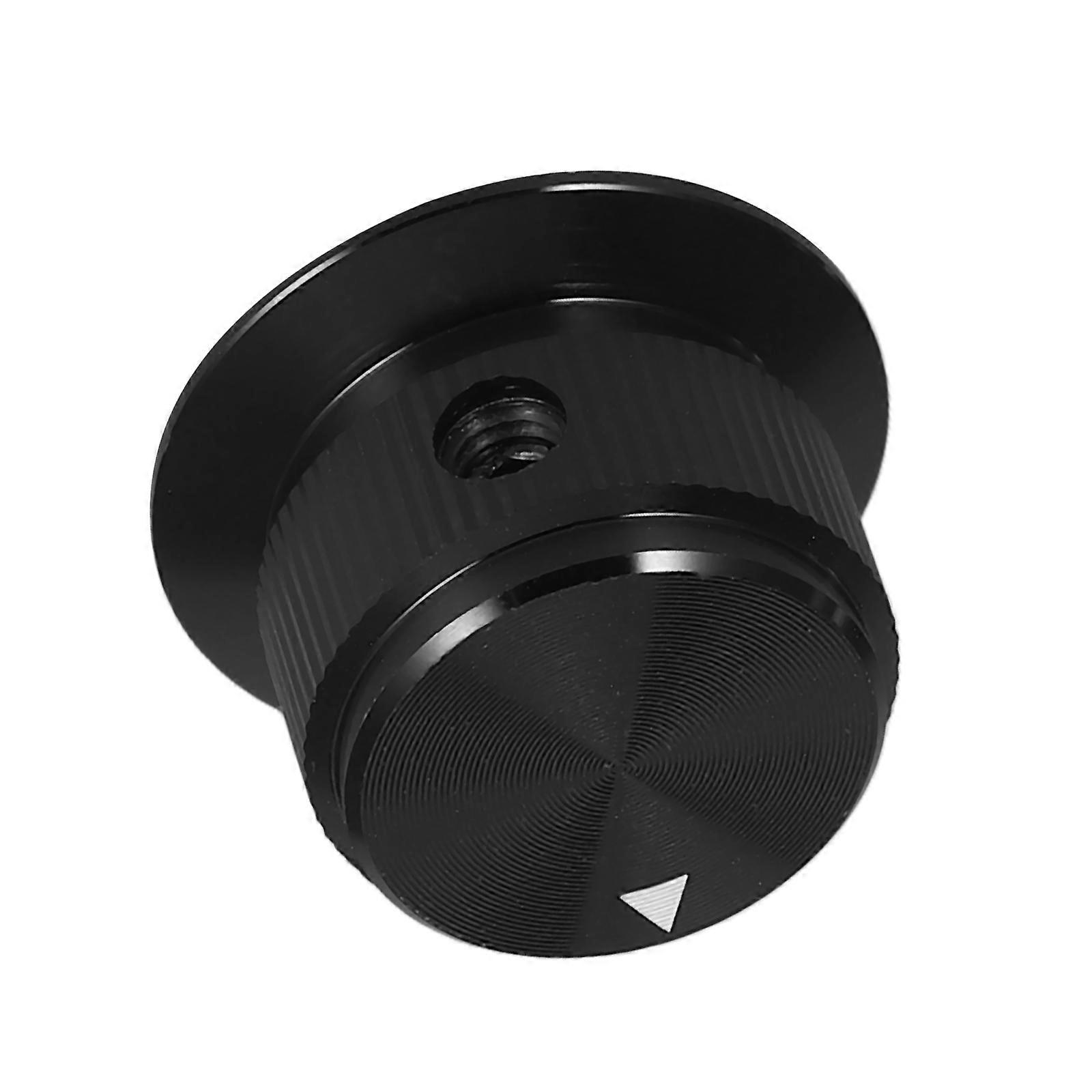Audio Potentiometer Knobs Replacement Smooth Operation Round Hole Hatshaped Design Electronic Devices 0.9X0.9X0.6in 1Set