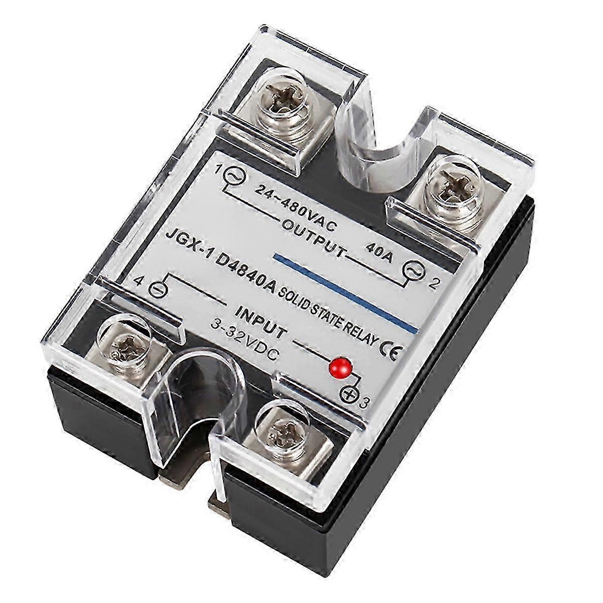 Single Phase Solid State Relay Single Phase SSR DC Control AC Solid State Relay 40A Edition0722