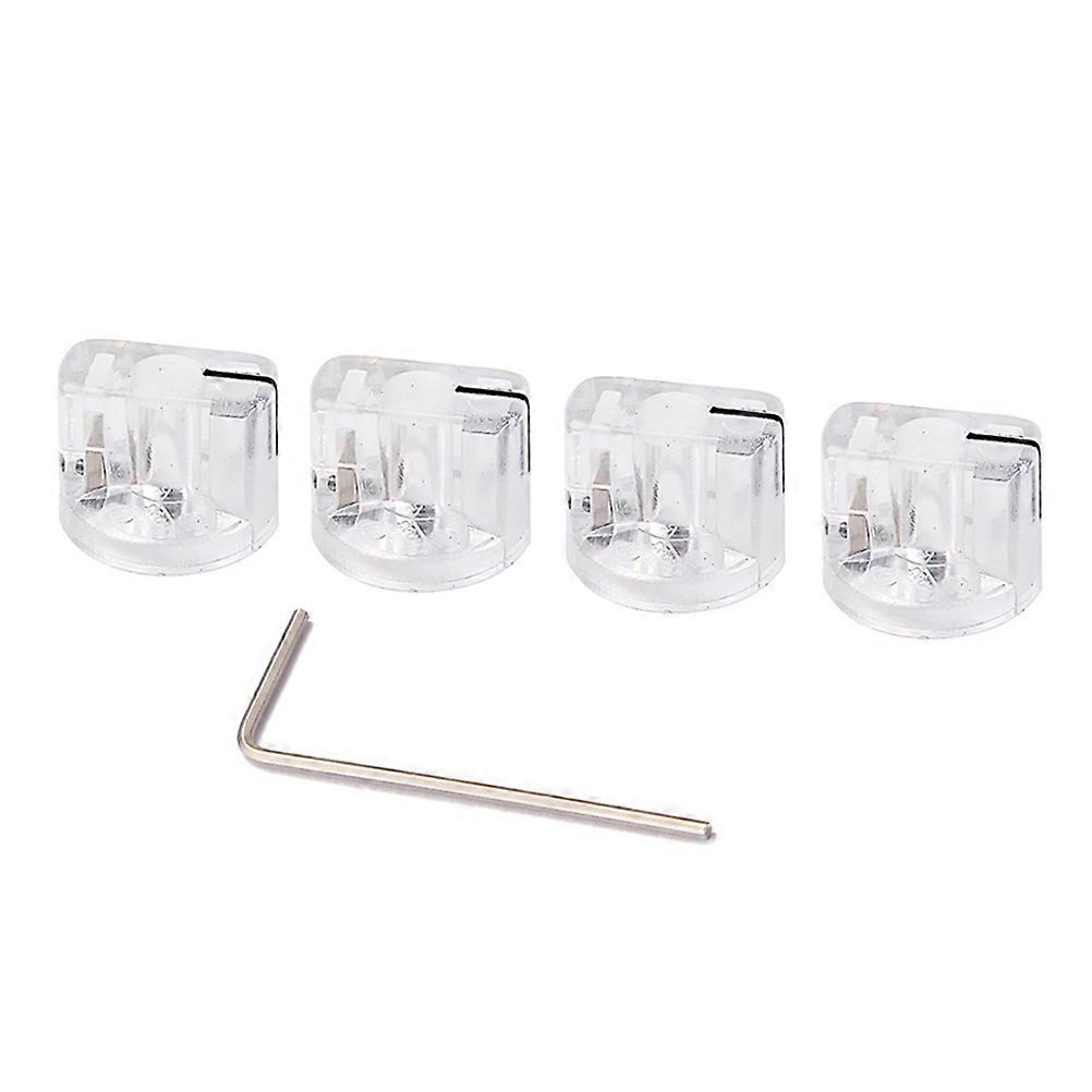 Guitar Effect Pedal Knob 4Pcs Acrylic Volume Control Knob Suitable For Sound Manipulation And Music Performance